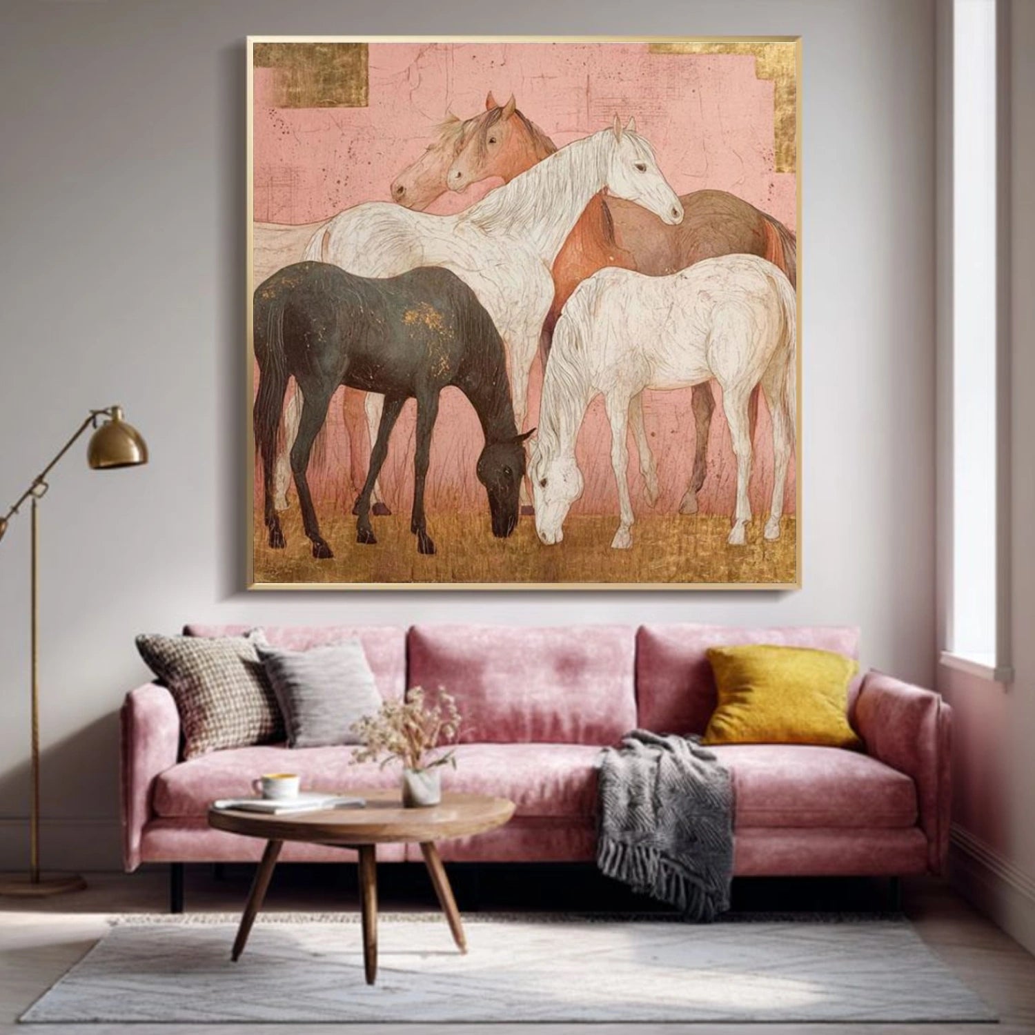 Abstract Animal Horse Wall Art #AC090