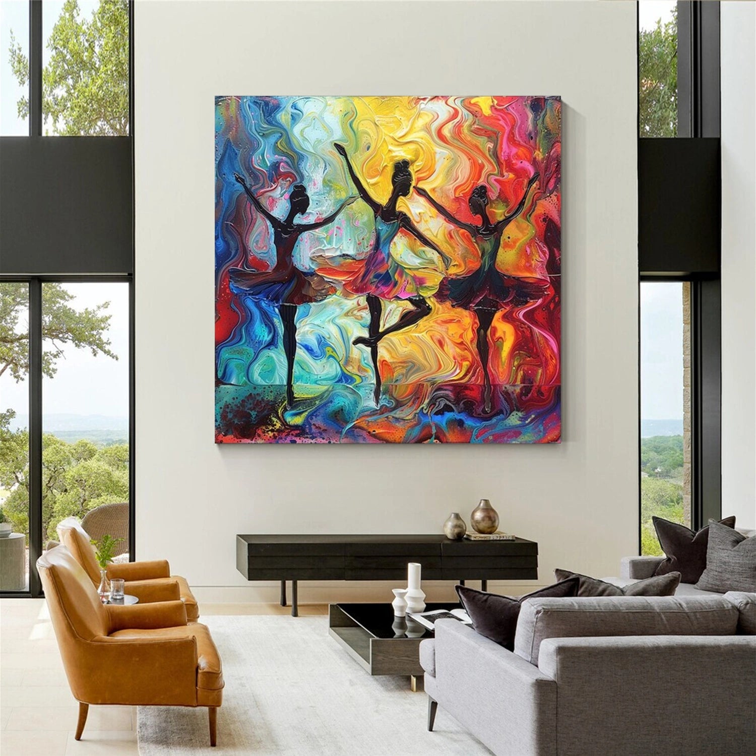 Abstract People Canvas Art #AE067