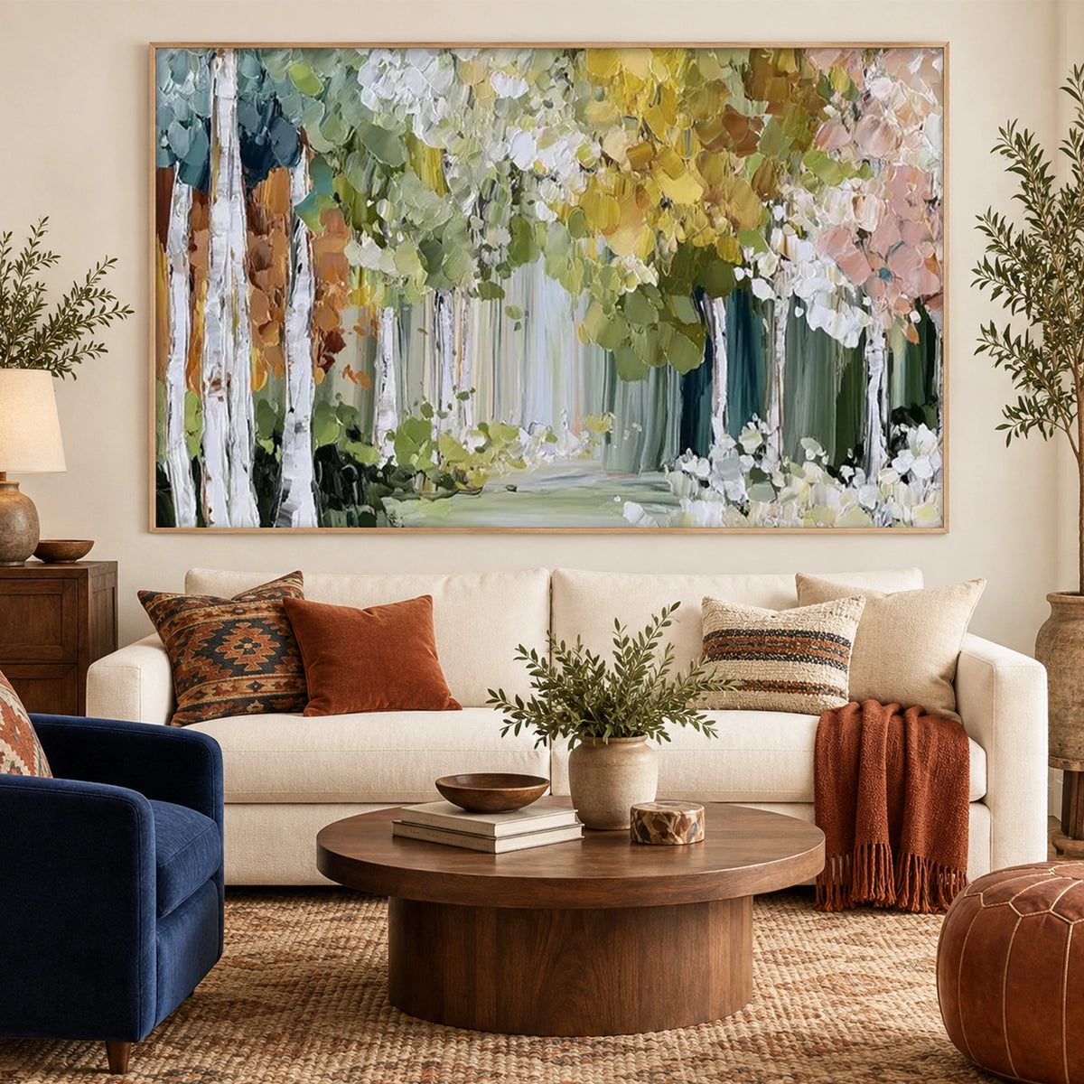 Tree Abstract Textured Wall Art #TP123