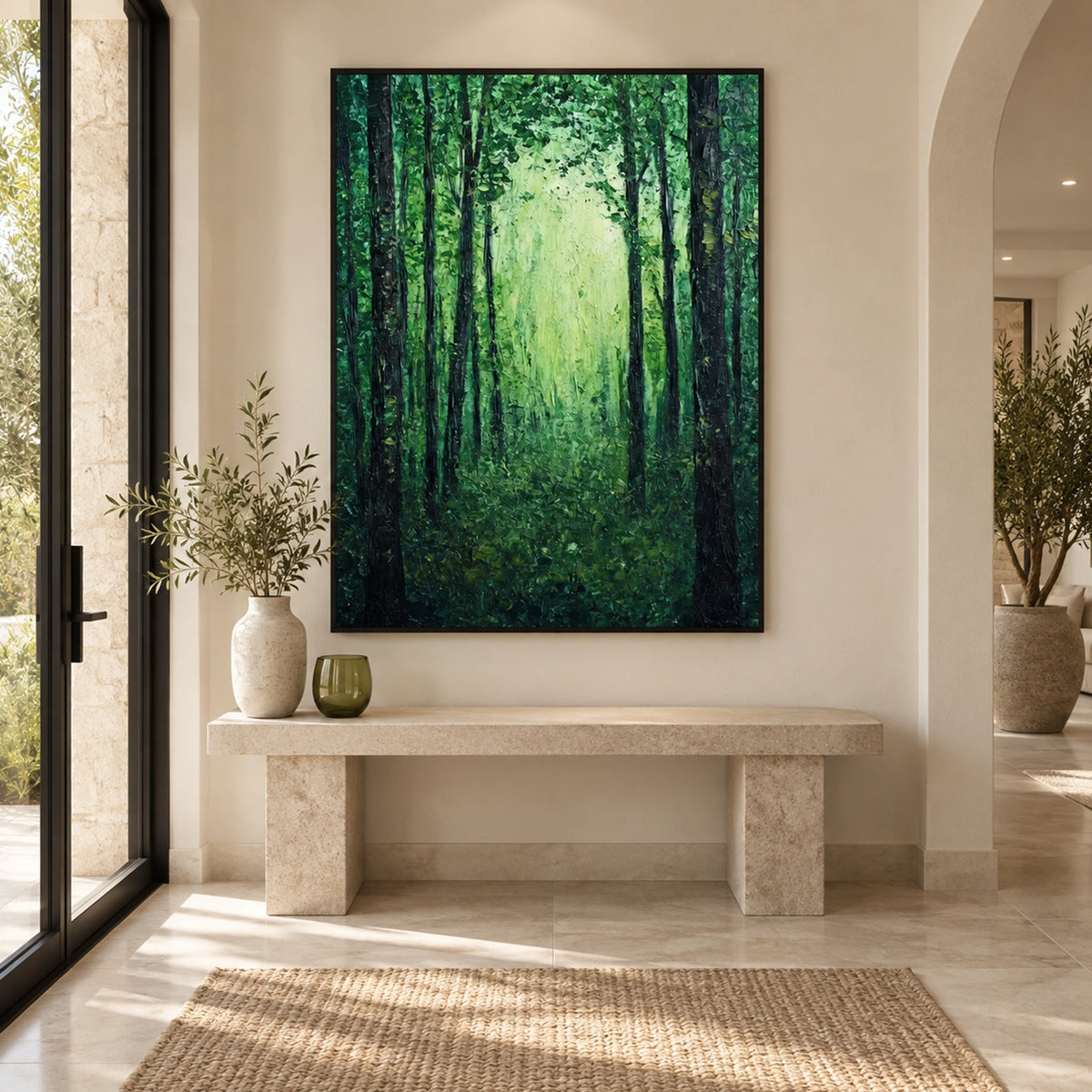 Tree Abstract Textured Wall Art #TP124