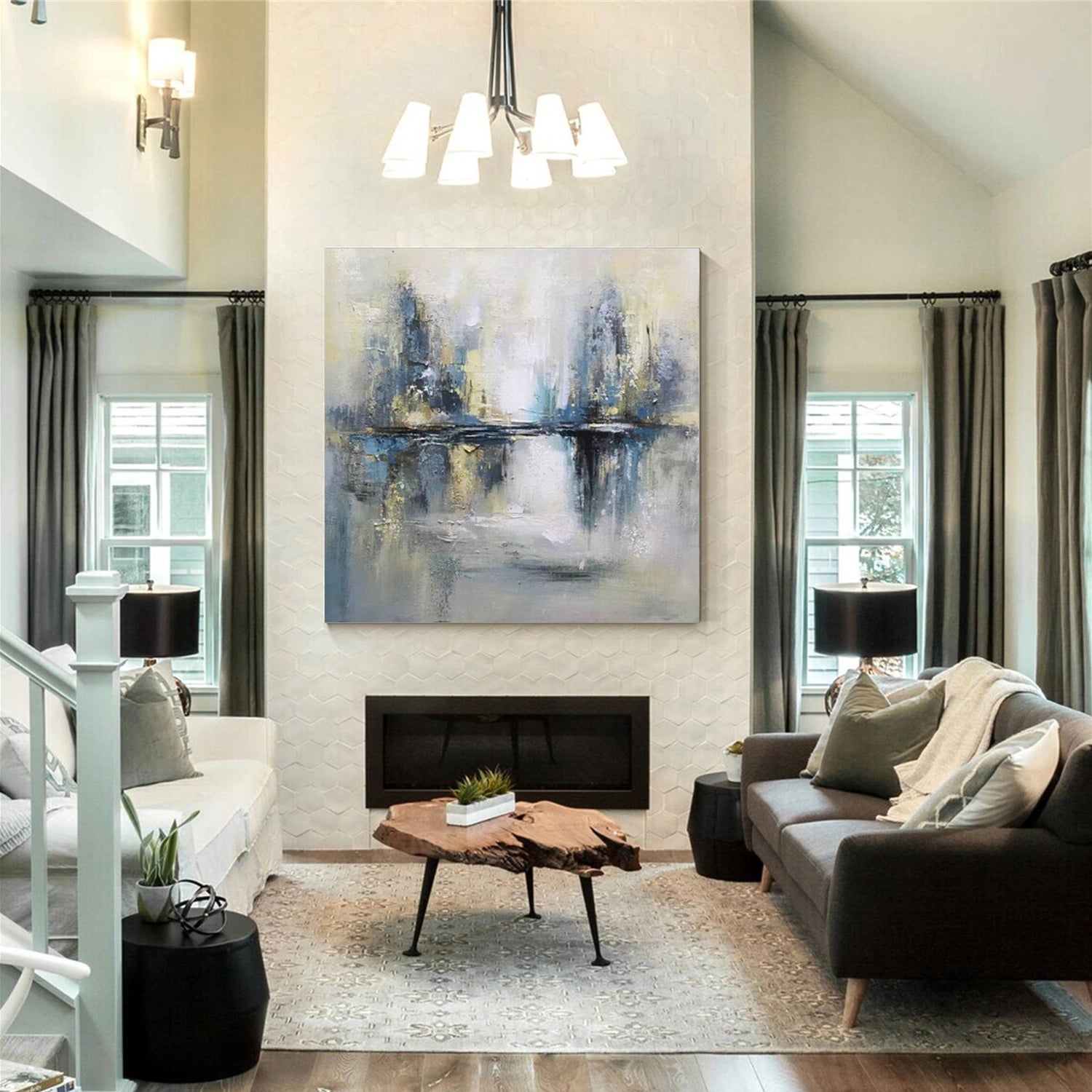 Abstract Canvas Wall Art #AP248