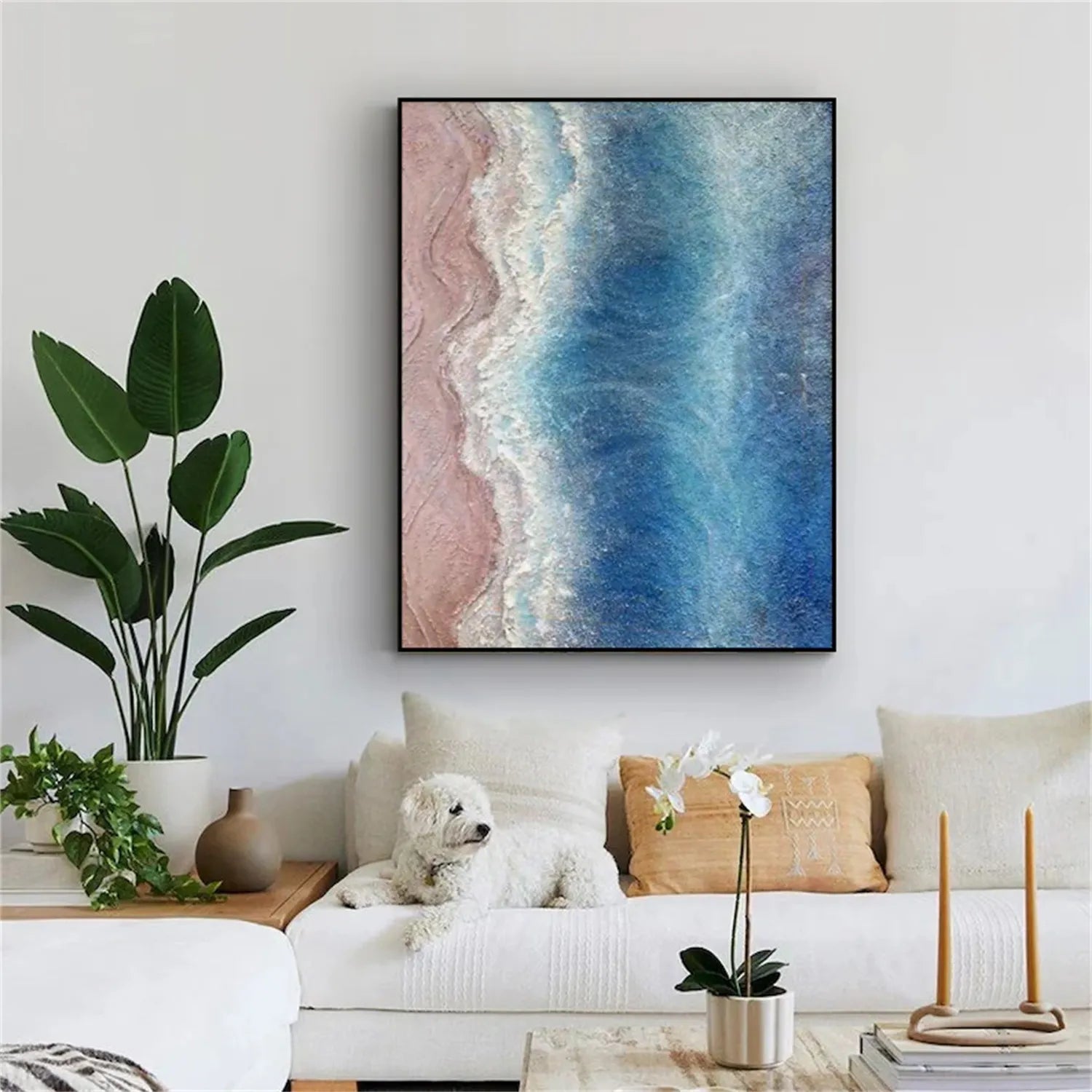 Ocean Textured Painting Canvas #OP007