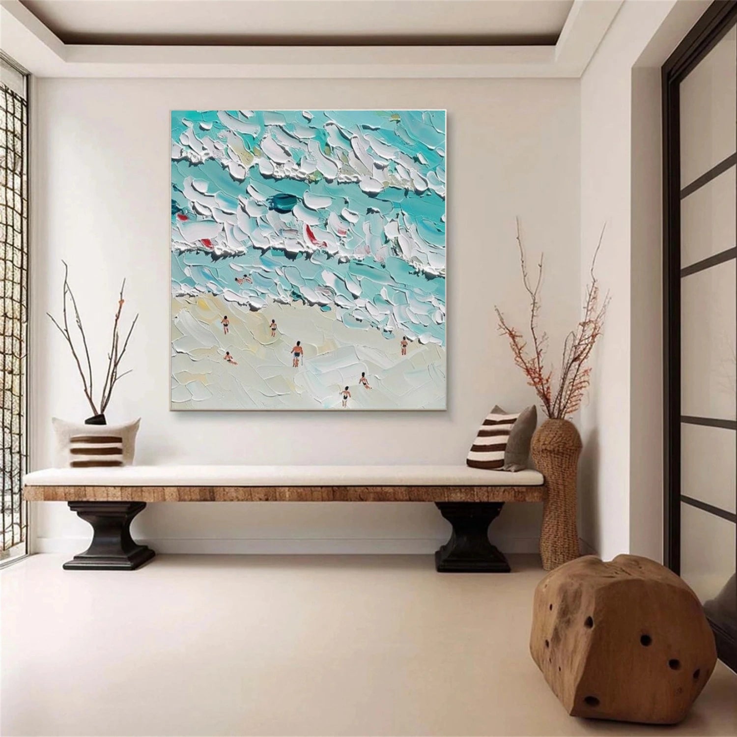 Swimming Sport Textured Wall Art #MS101