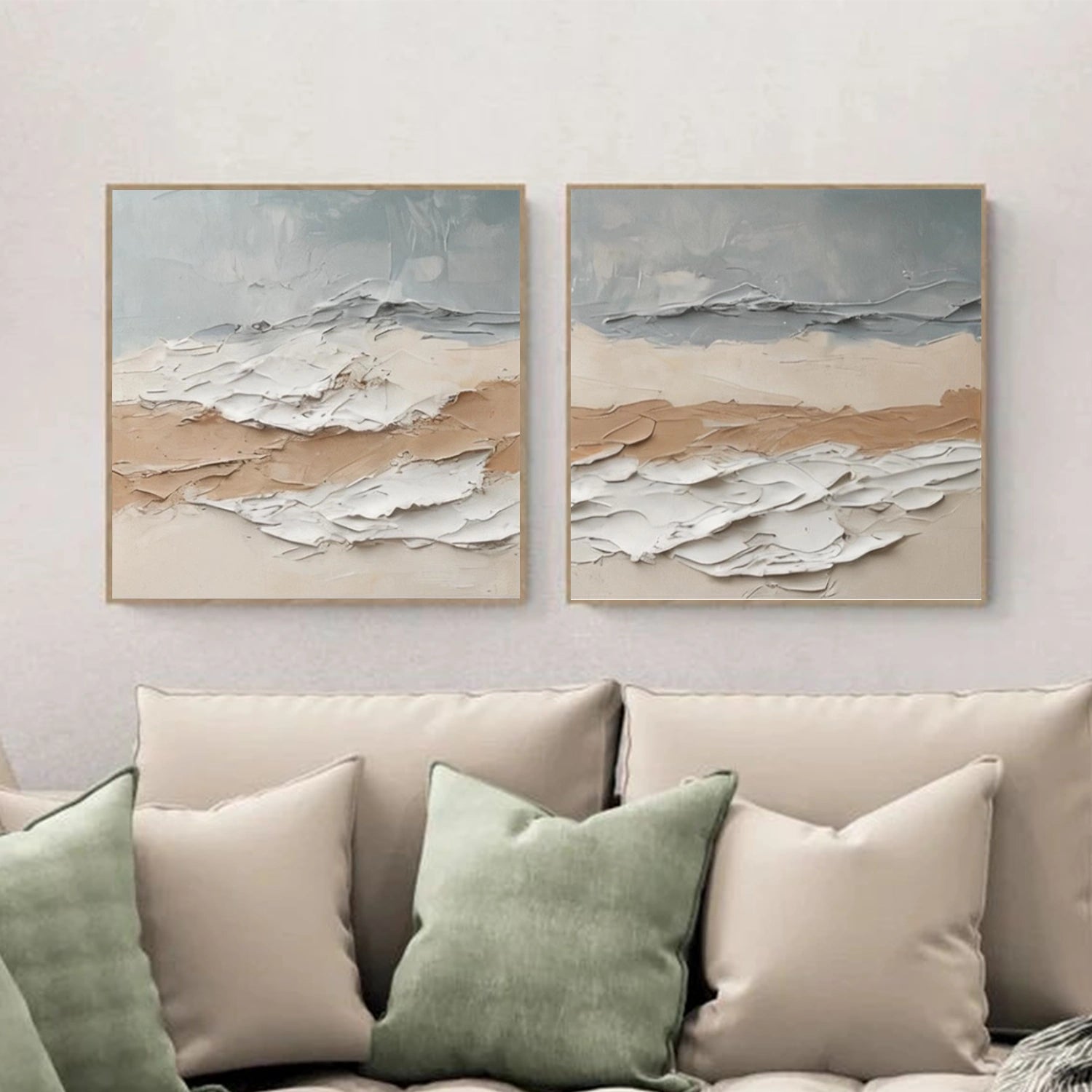 Abstract Textured Wall Art Set of 2 #AT150