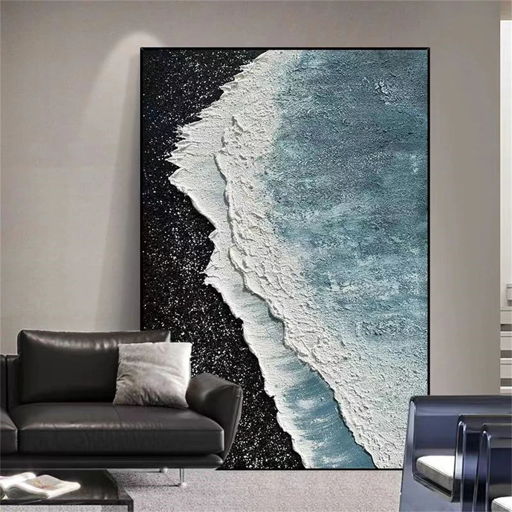 Ocean Textured Painting Canvas #OP026