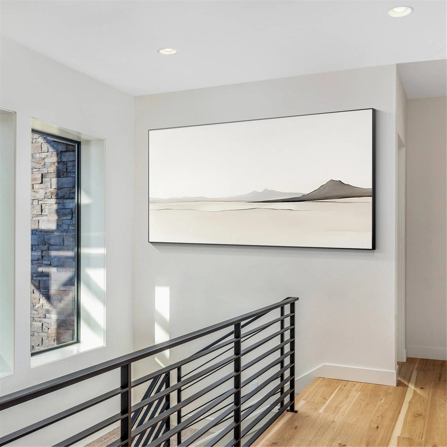 White Minimalist Canvas Art #MT151