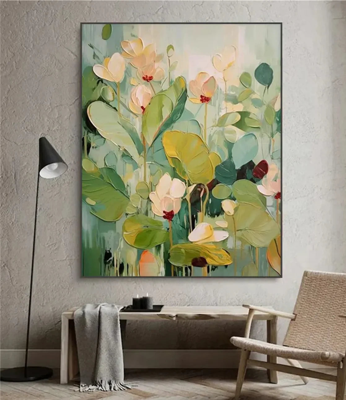 Colorful floral artwork