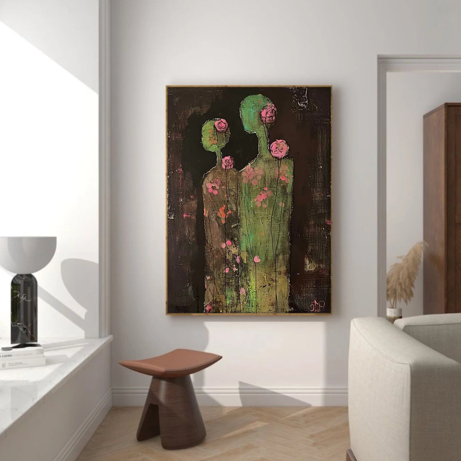 Abstract Portrait Canvas Art #AE081