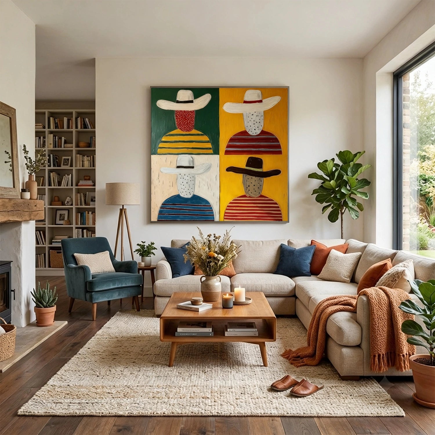 Abstract Portrait Canvas Art #AE153