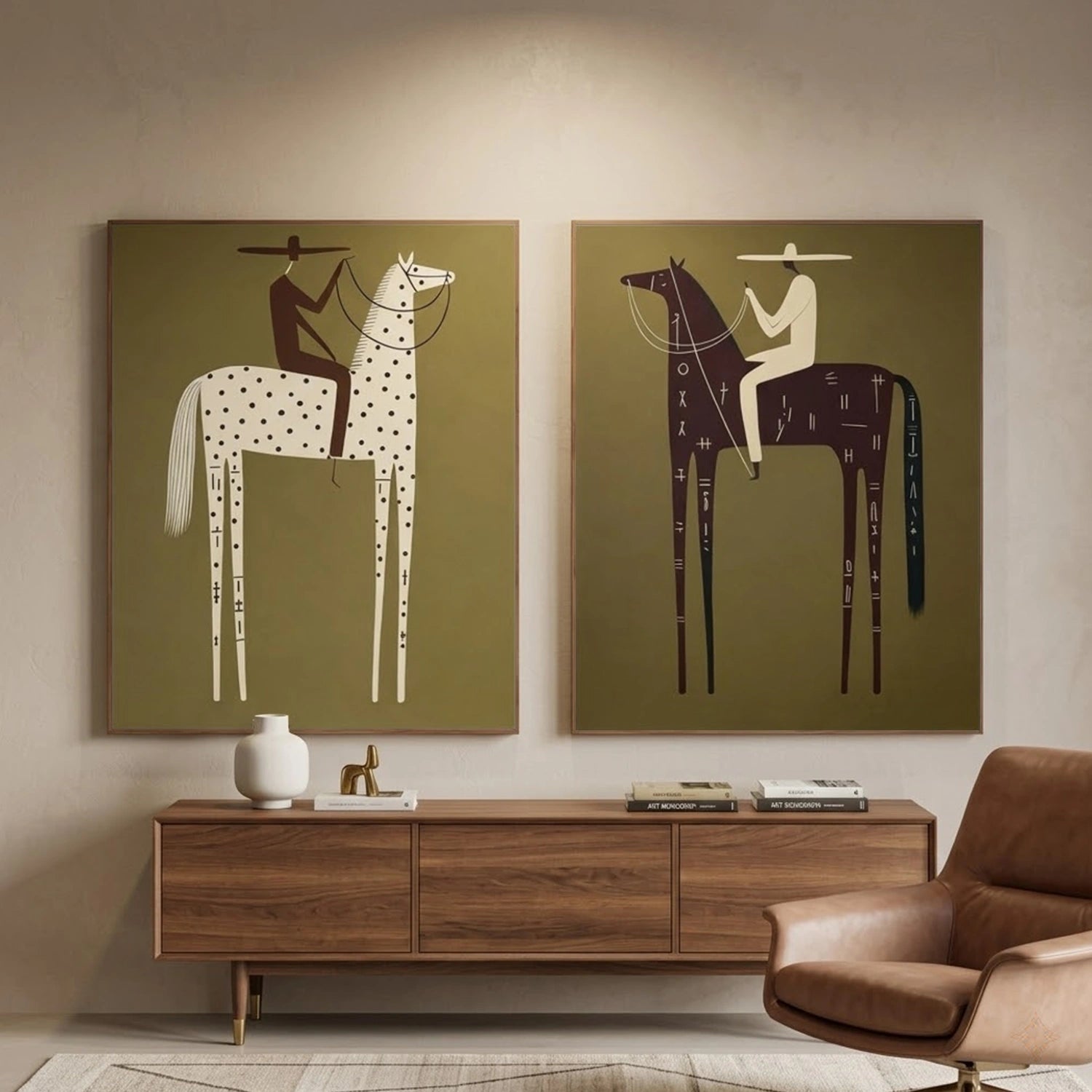 Vintage Americana Art Set of 2 #VT025
