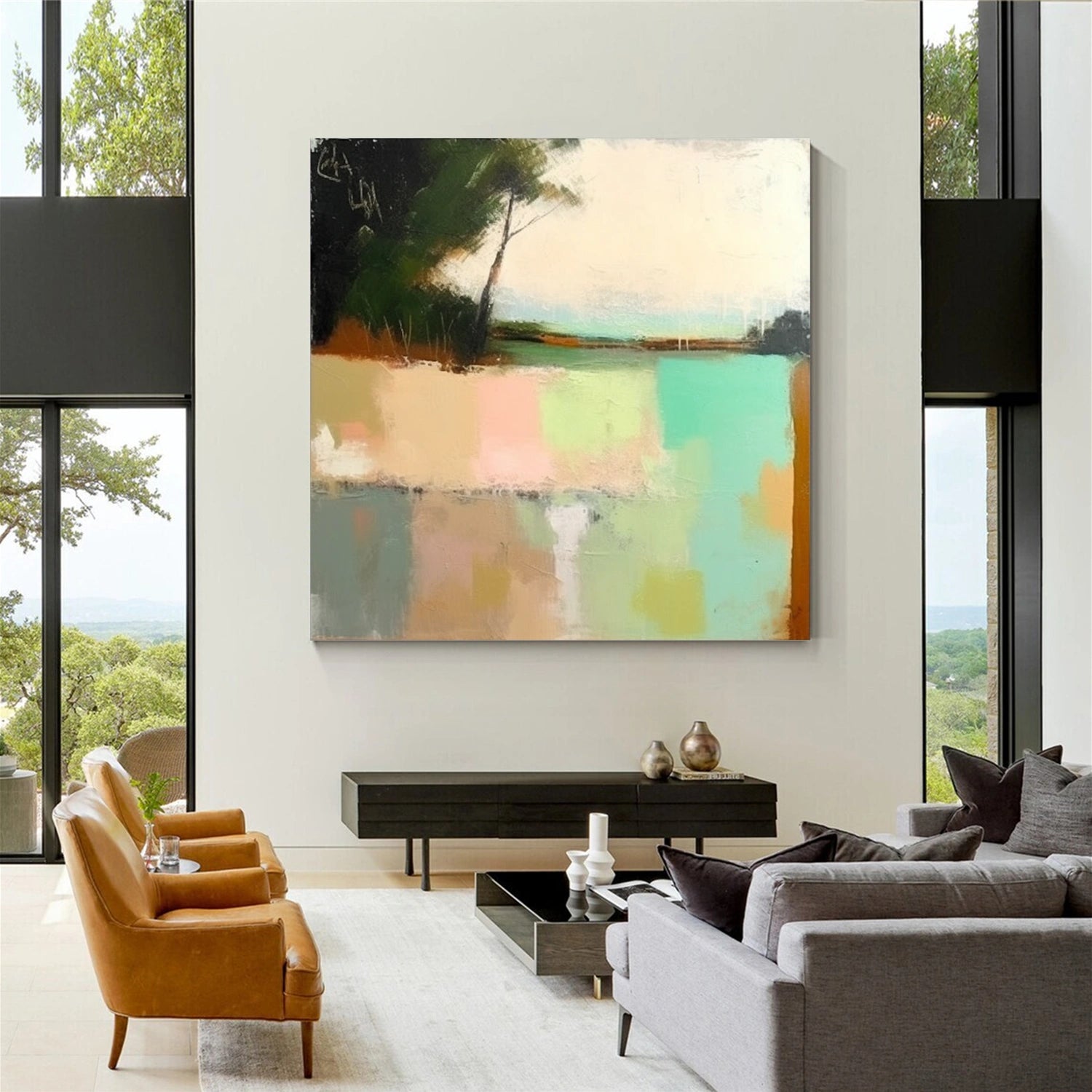 Colorful Abstract Canvas Wall Art #AP221