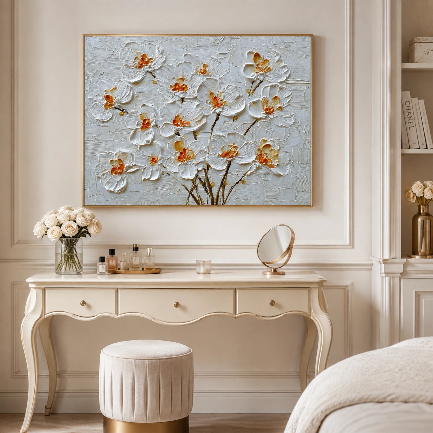 Flower Abstract Textured Wall Art #FP196