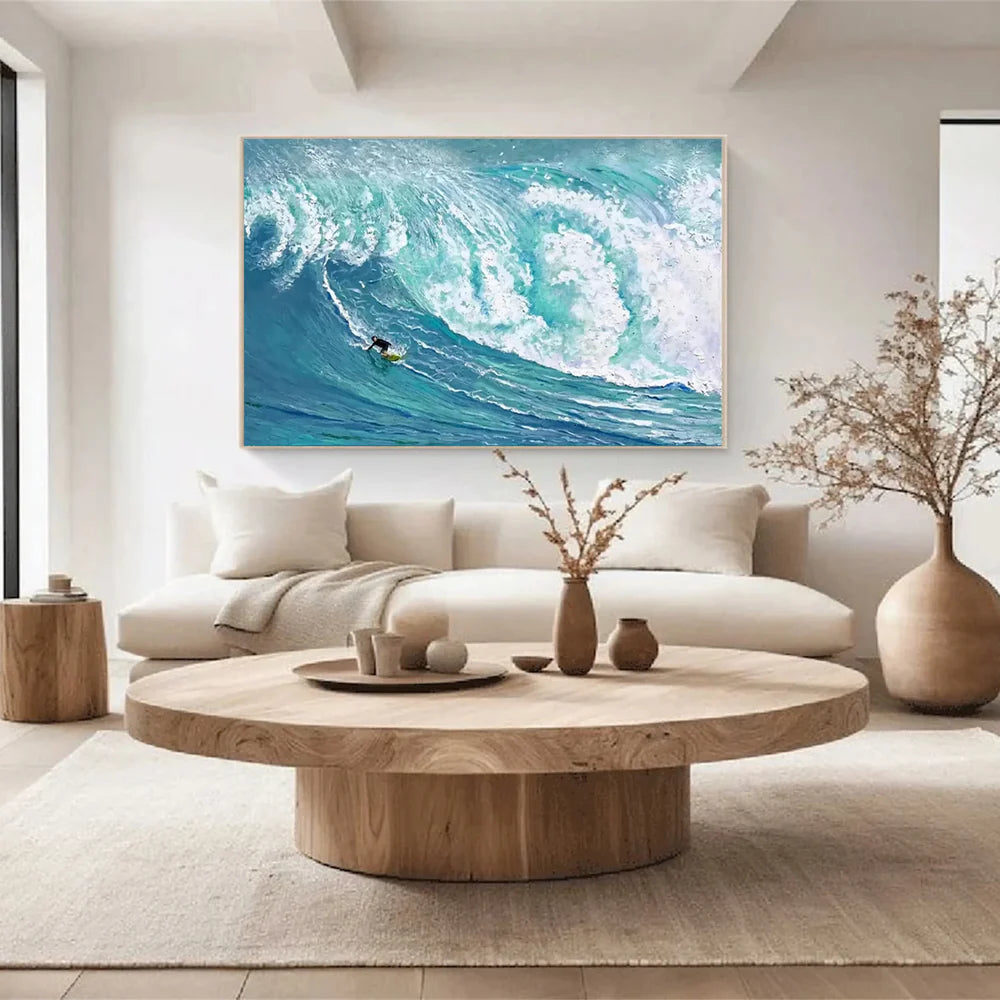 Surfing Sport Textured Wall Art #MS033