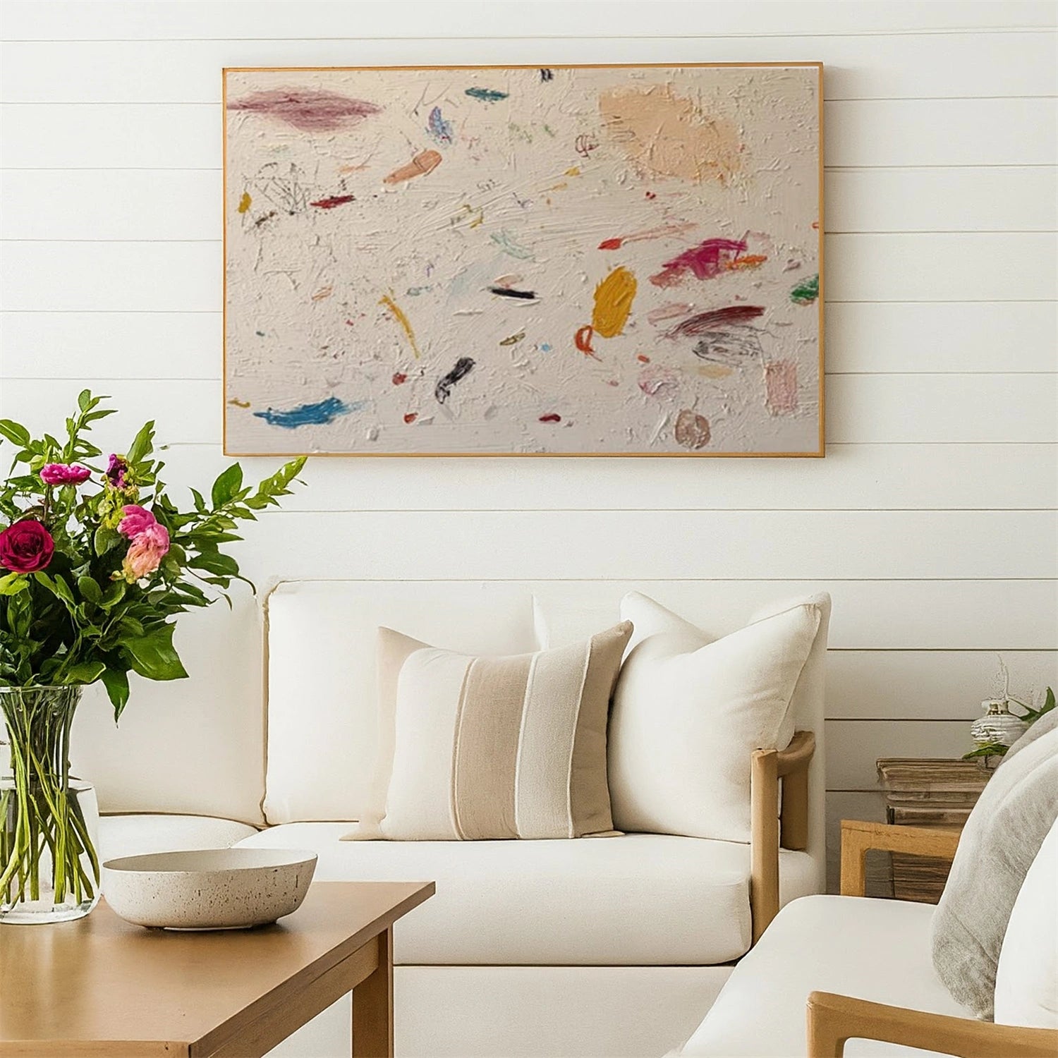 Colorful Abstract Textured Wall Art #AT144