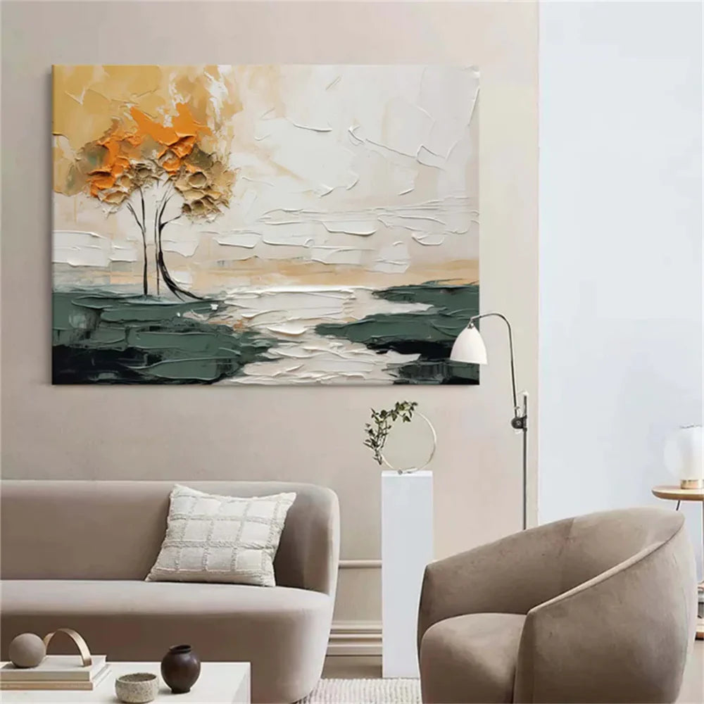 Tree Textured Painting Canvas #TP003