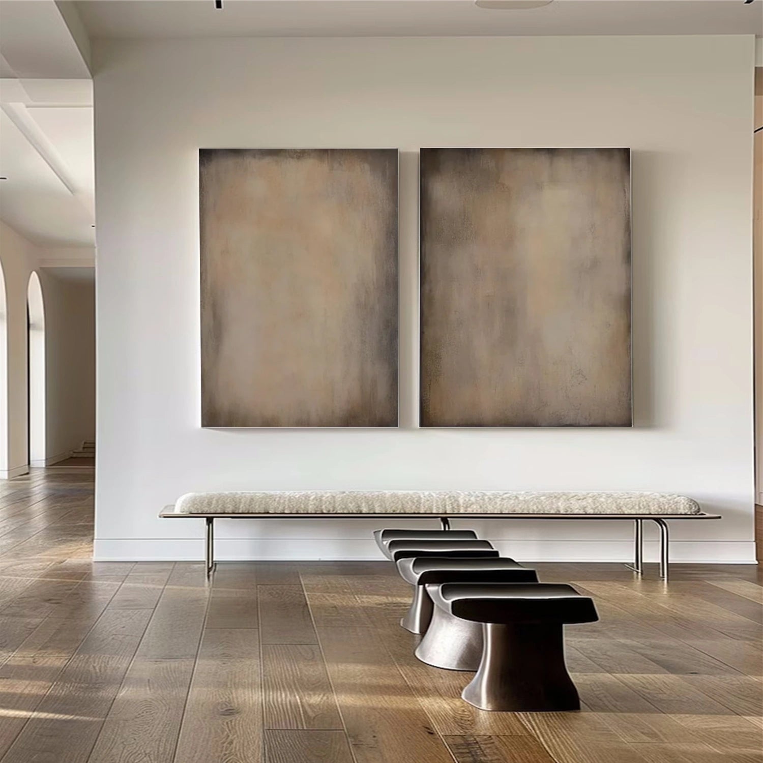 Abstract Canvas Wall Art Set of 2 #AP289