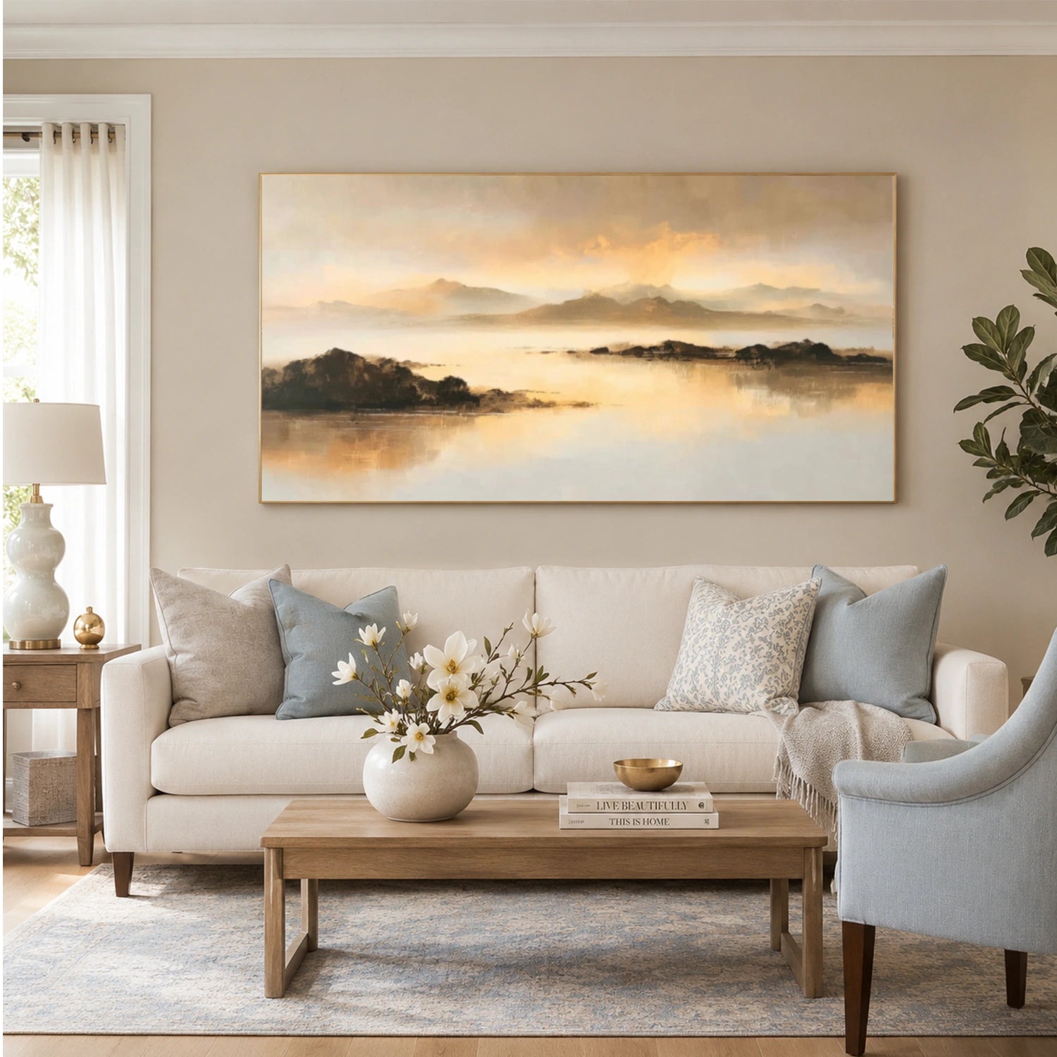 Abstract Mountain Canvas Art #MO064