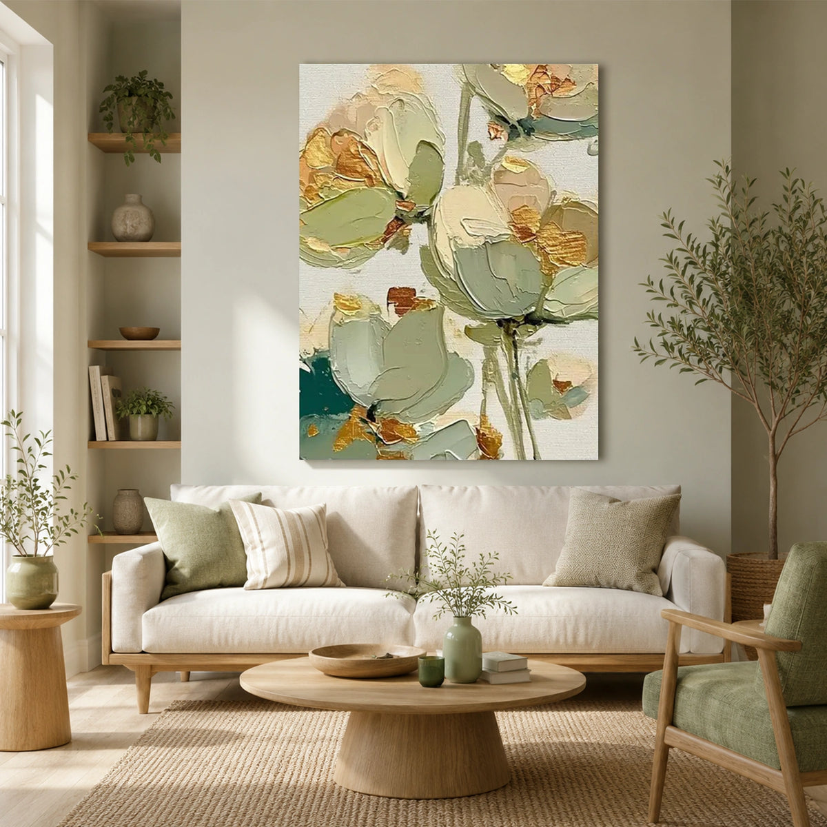 Flower Abstract Textured Wall Art #FP218