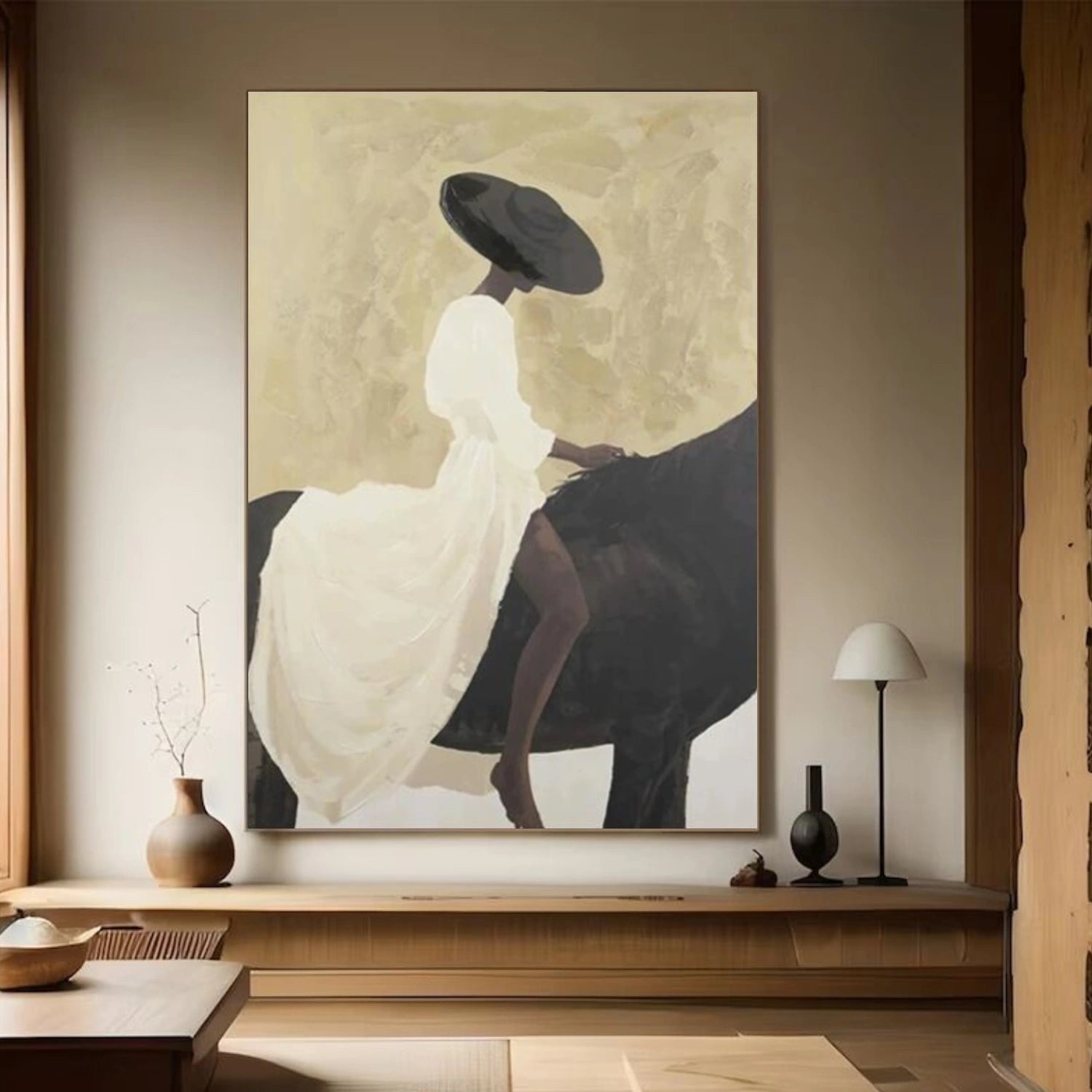 Abstract Portrait Canvas Art #AE069