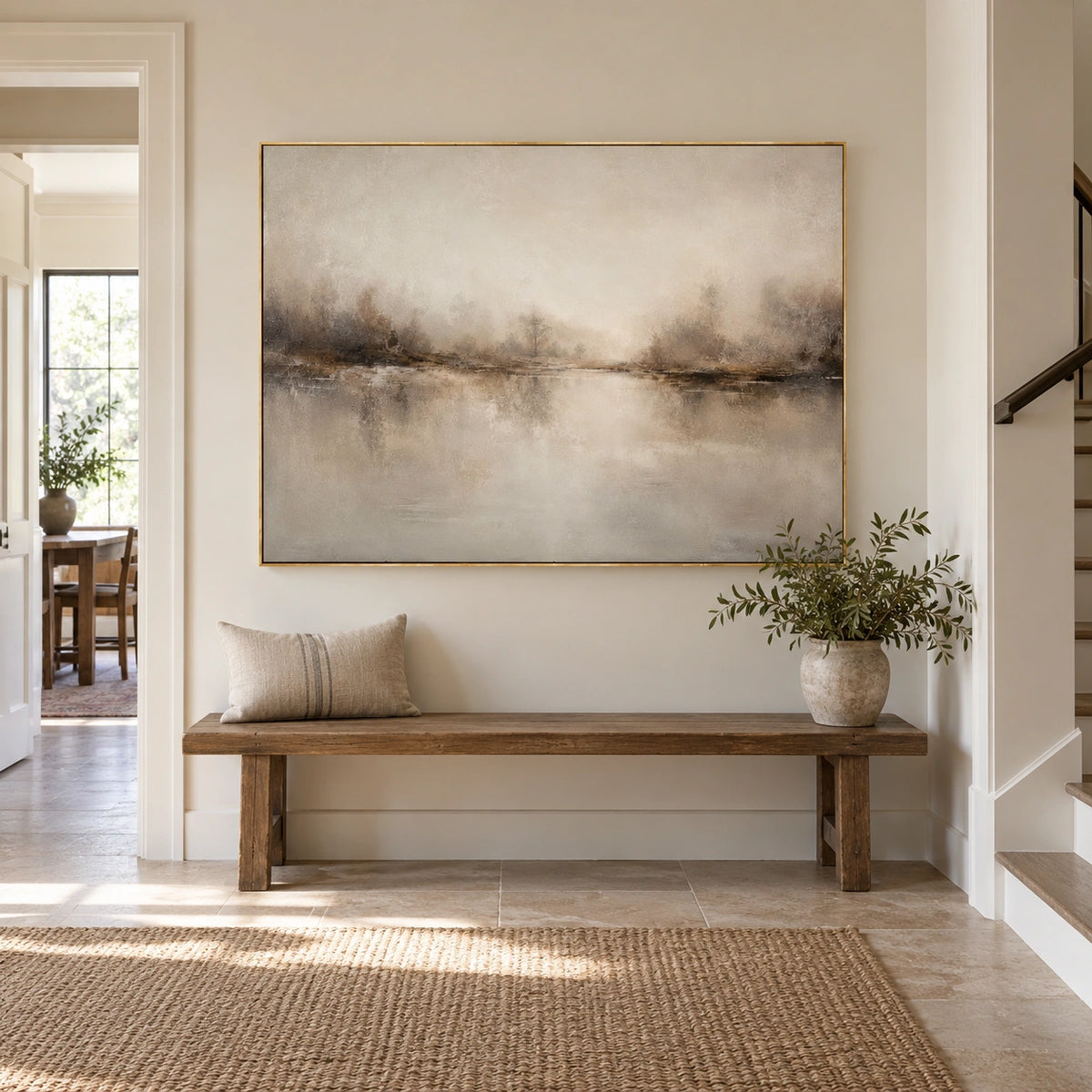 Ocean And Sky Abstract Wall Art #OS230