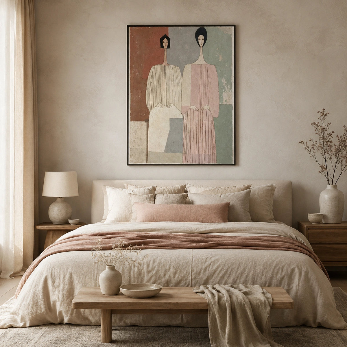 Abstract Portrait Canvas Art #AE161