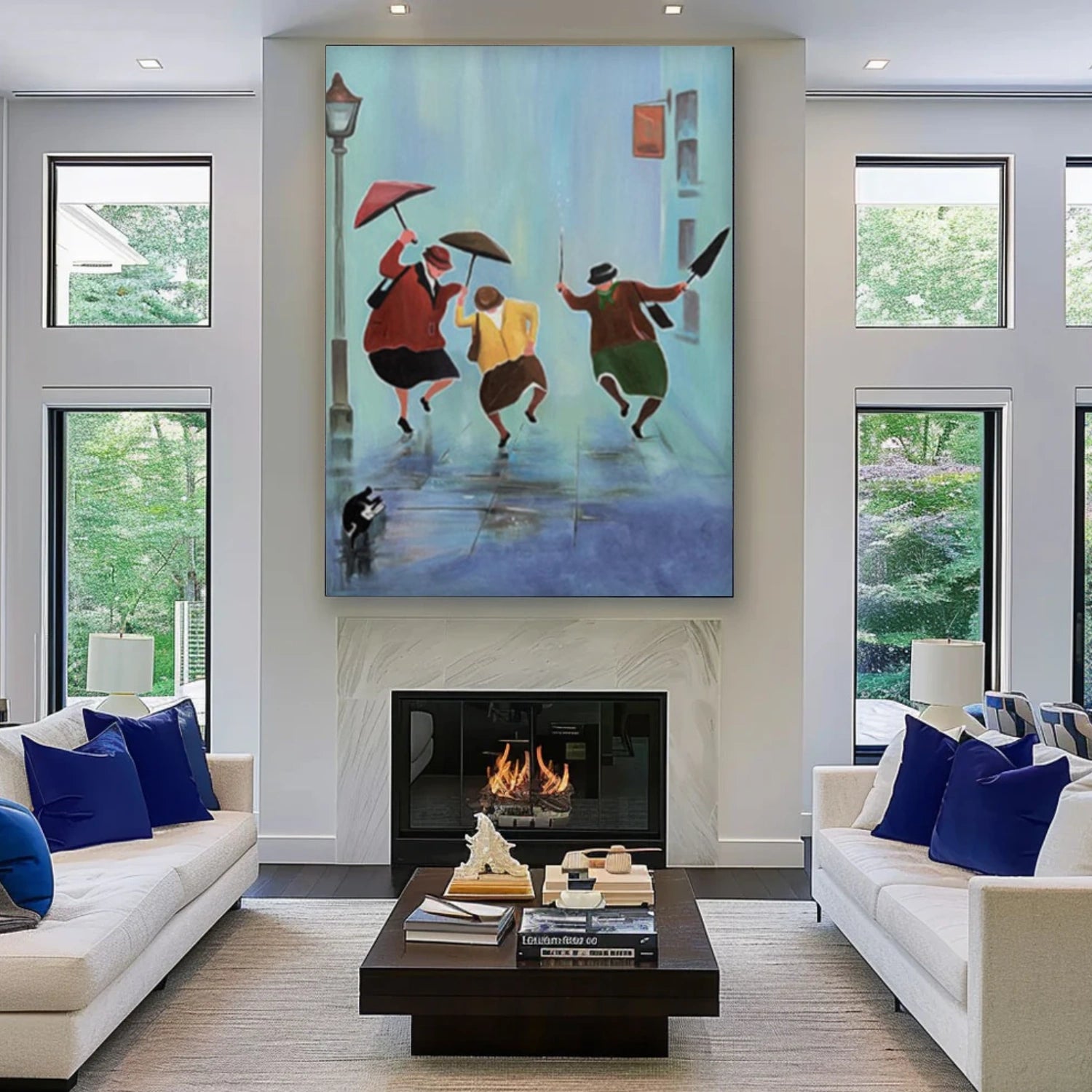 Abstract Portrait Canvas Art #AE107
