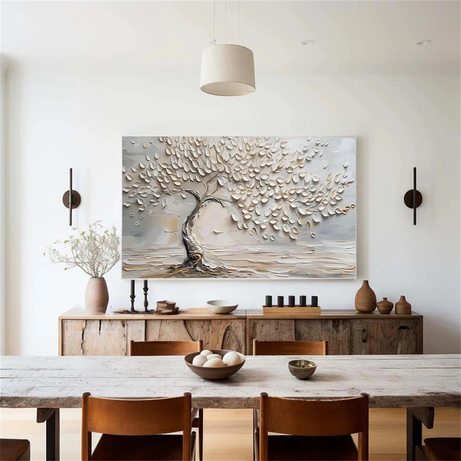 Tree Abstract Textured Wall Art #TP095