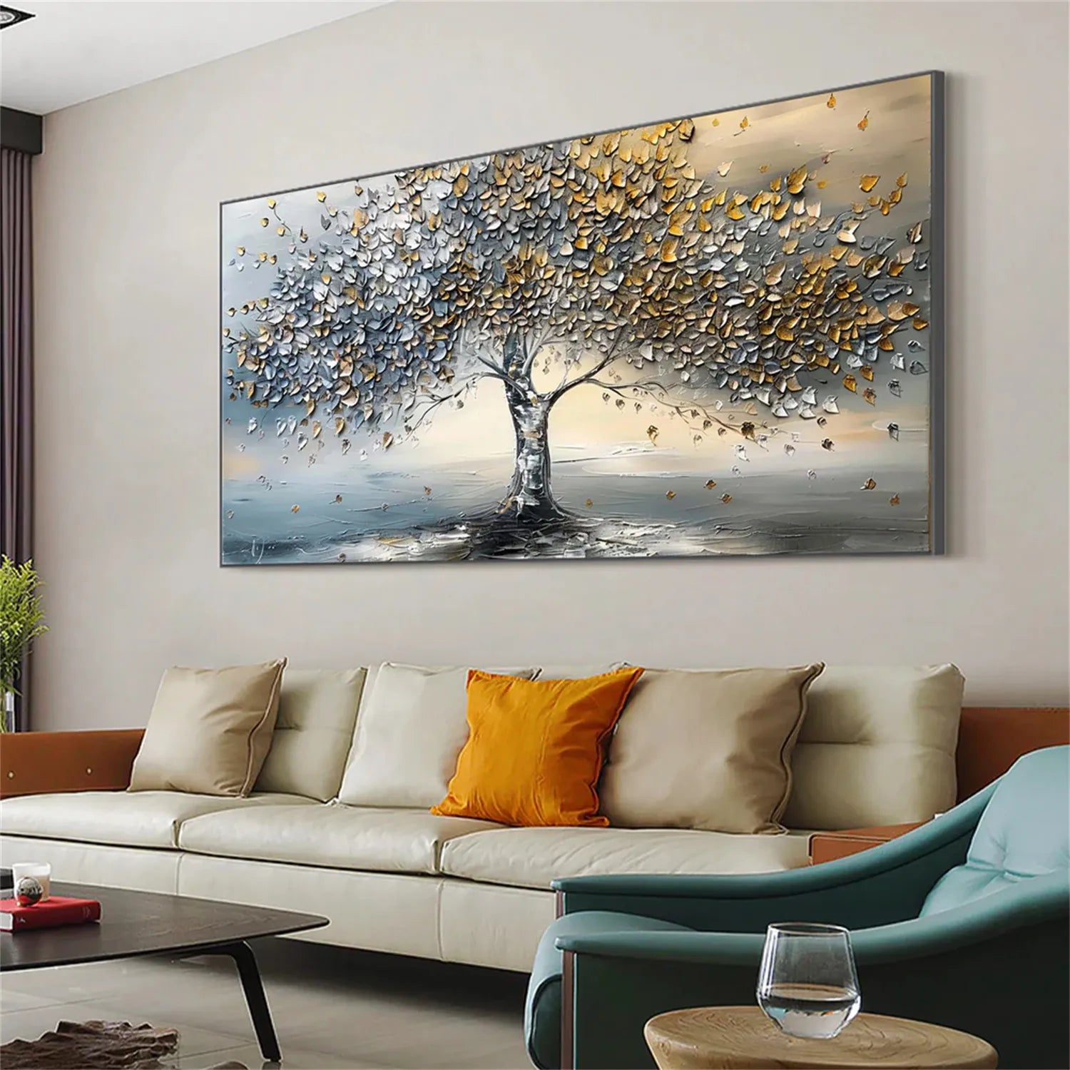 Tree Textured Painting Canvas #TP011