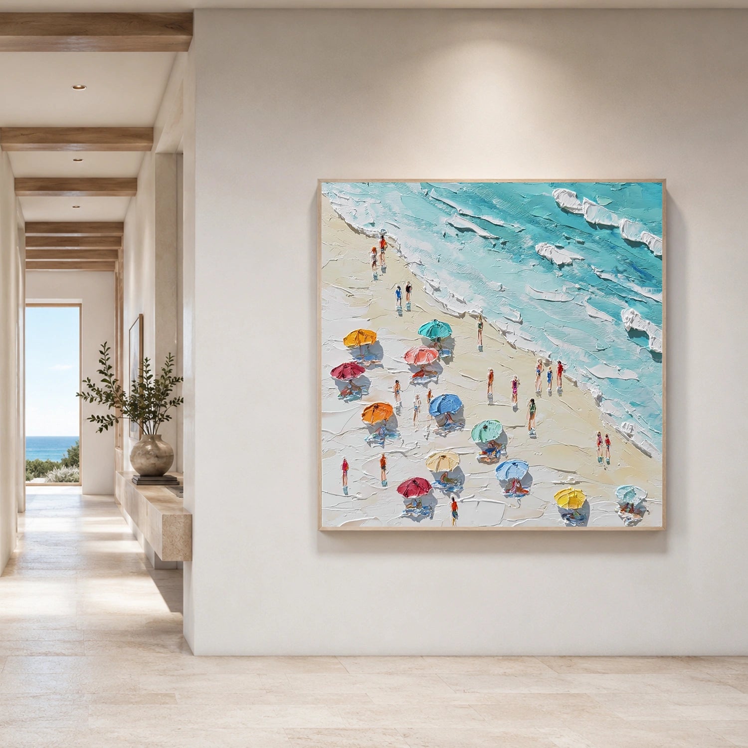 Ocean Abstract Textured Wall Art #OP083