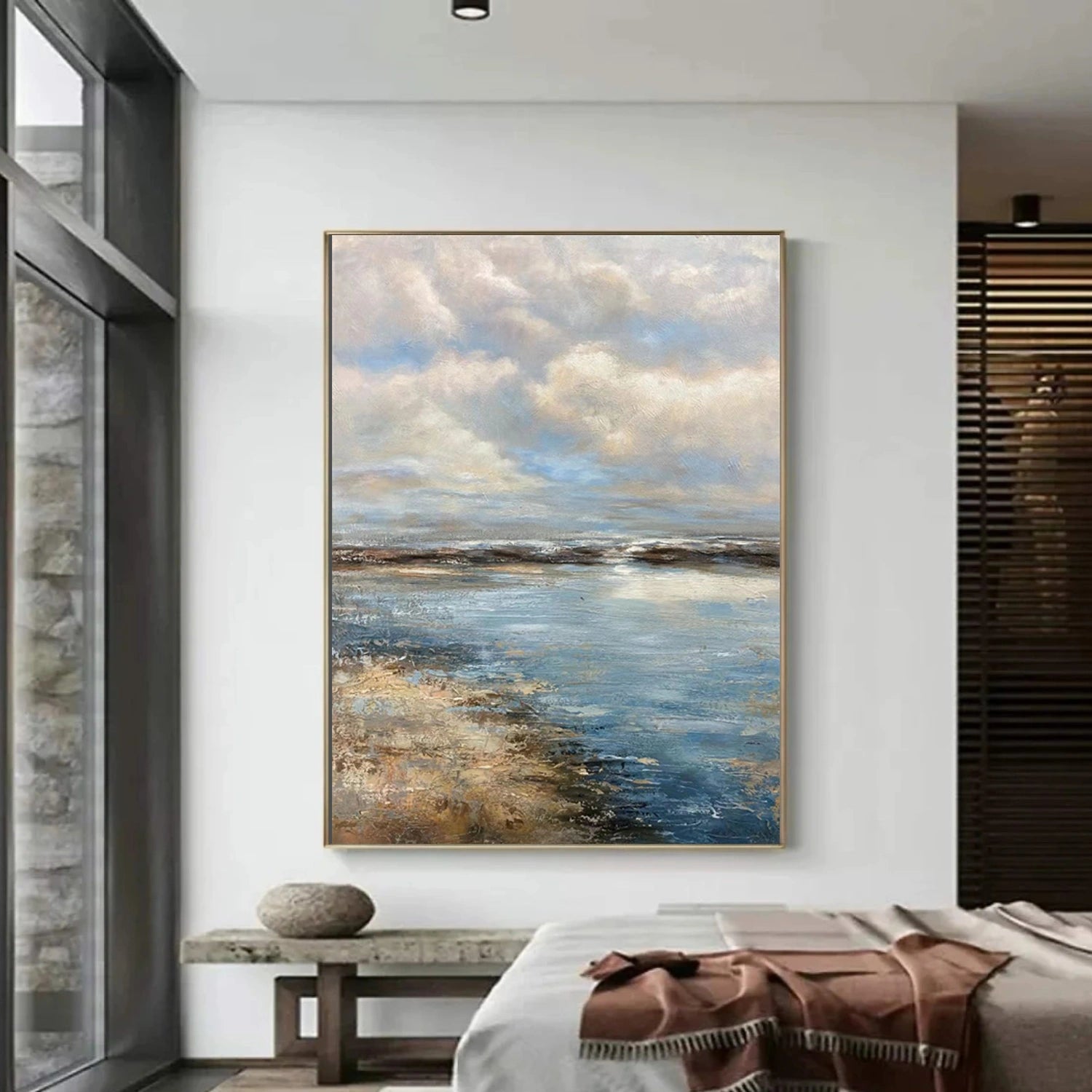 Ocean And Sky Abstract Wall Art #OS109