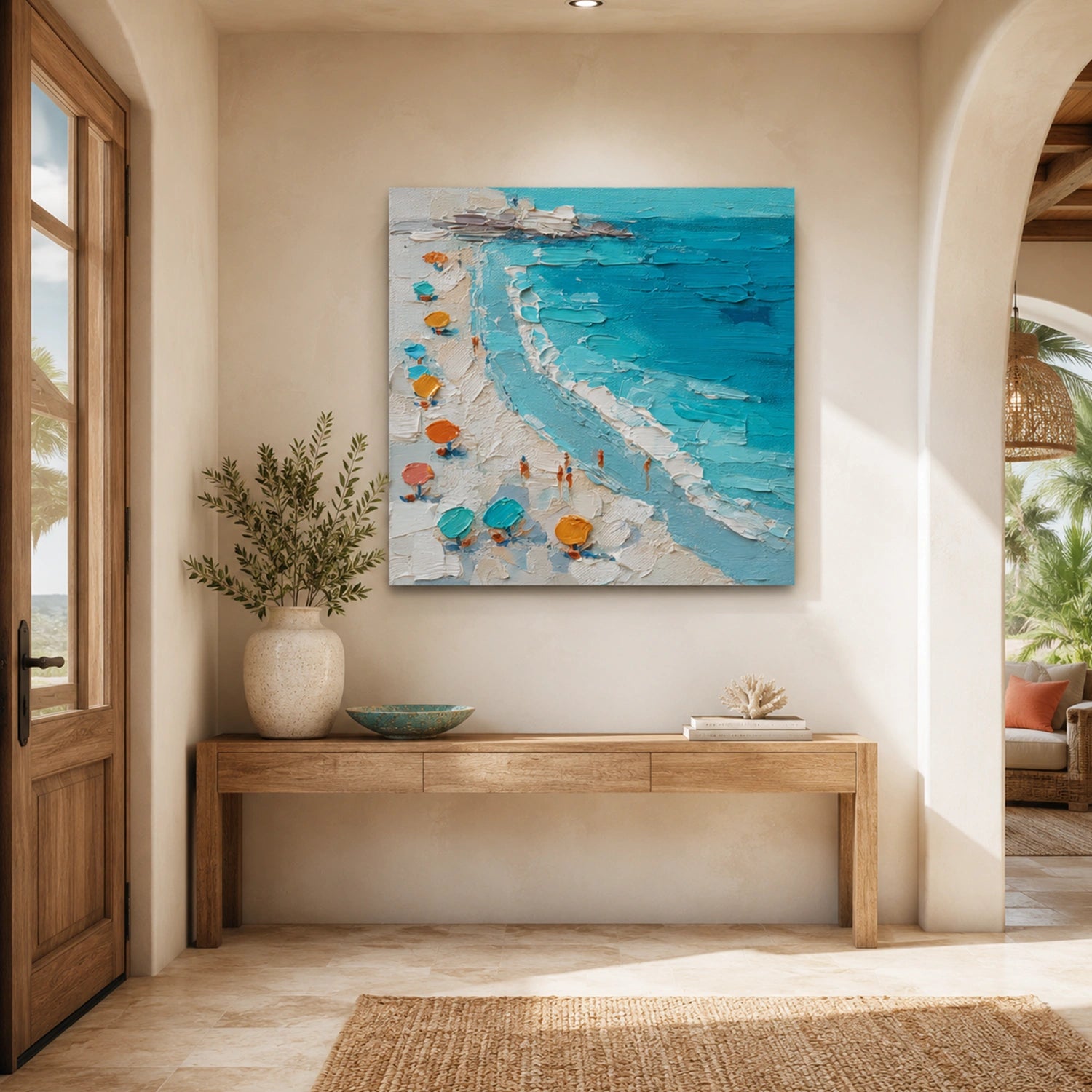 Ocean Abstract Textured Wall Art #OP072