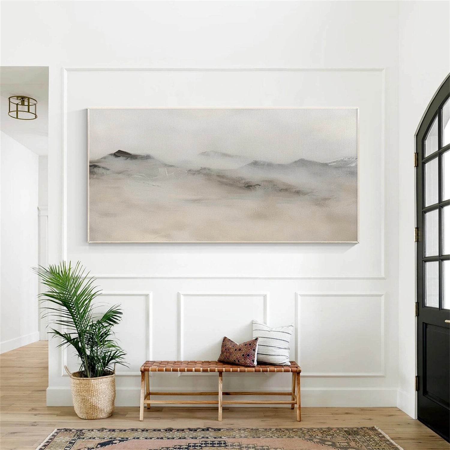 Abstract Mountain Canvas Art #MO056