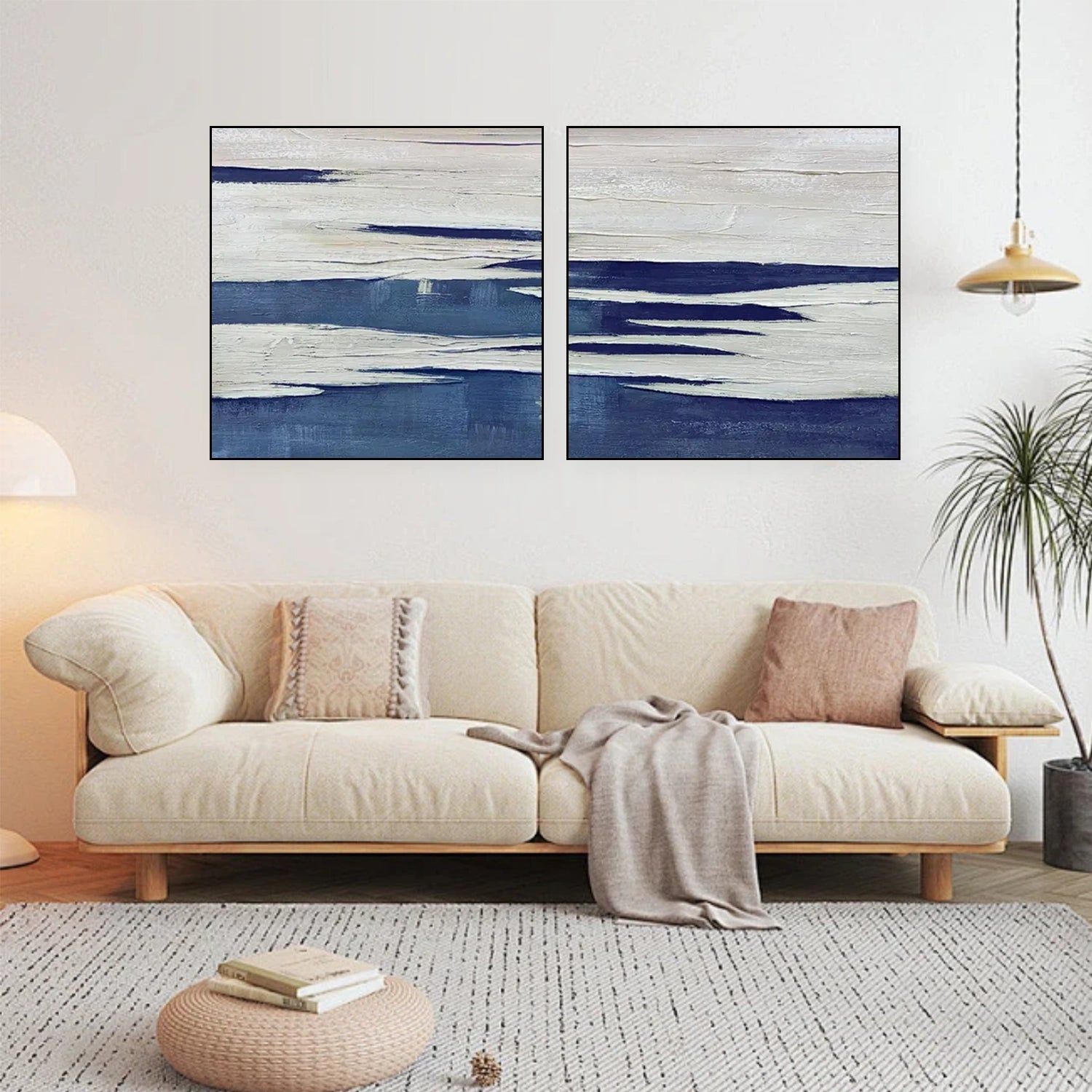 Abstract Canvas Wall Art Set of 2 #AP245
