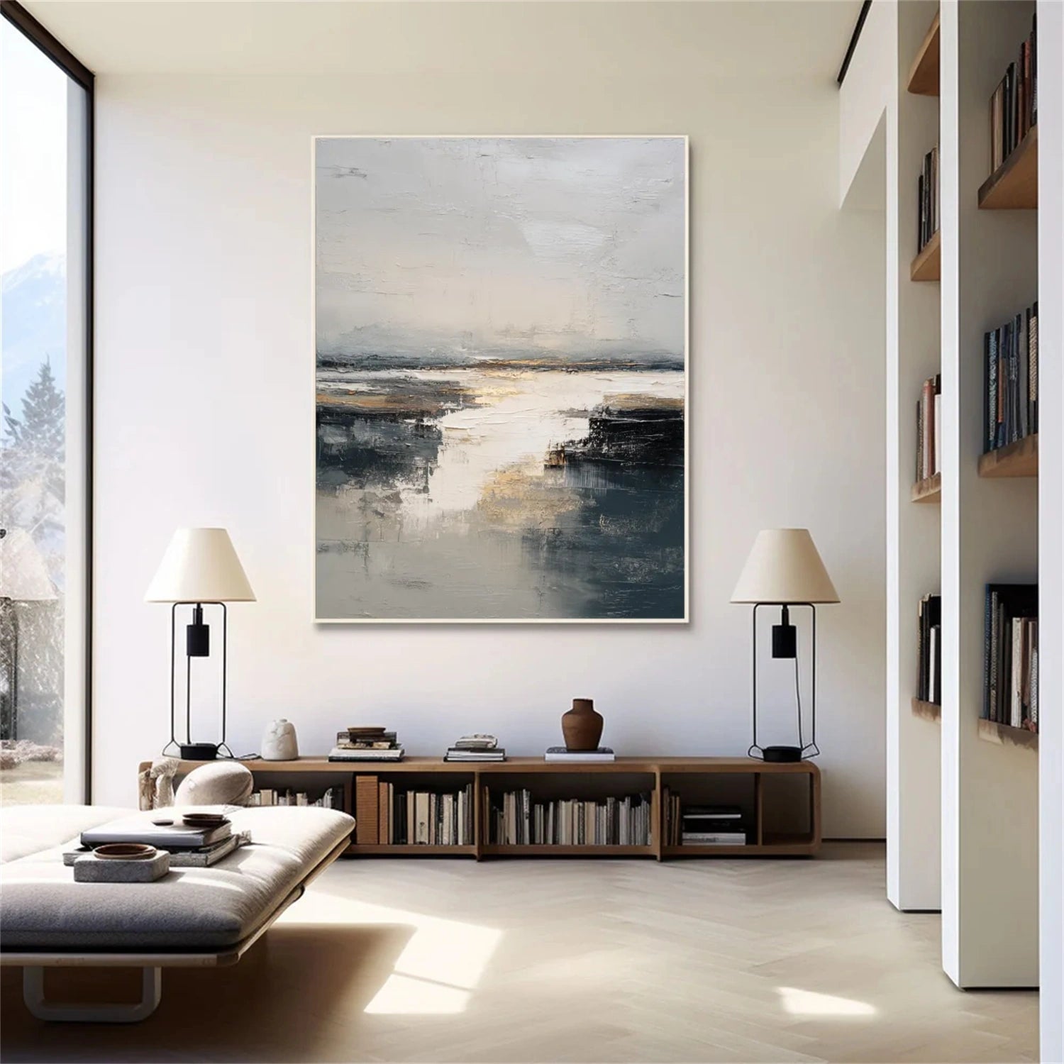 Abstract Canvas Wall Art #AP294