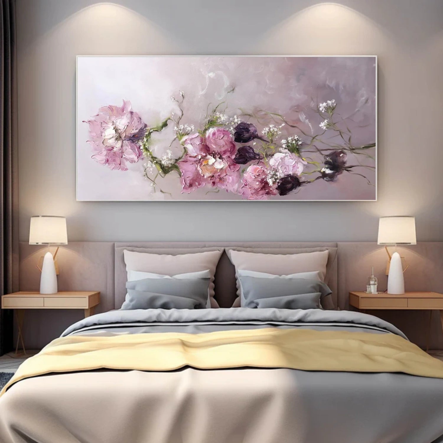 Colorful Flower Abstract Wall Art #FP144