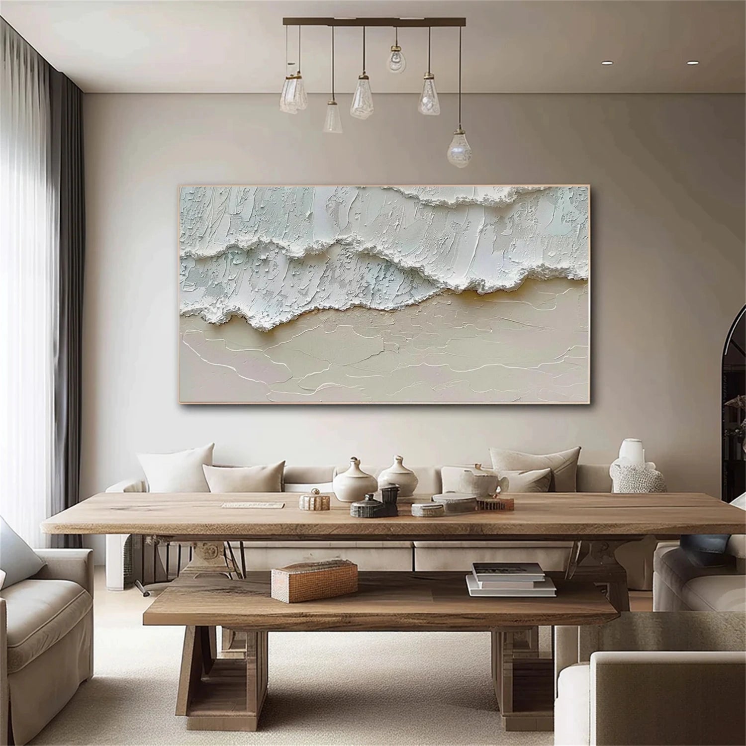 Ocean Abstract Textured Wall Art #OP038