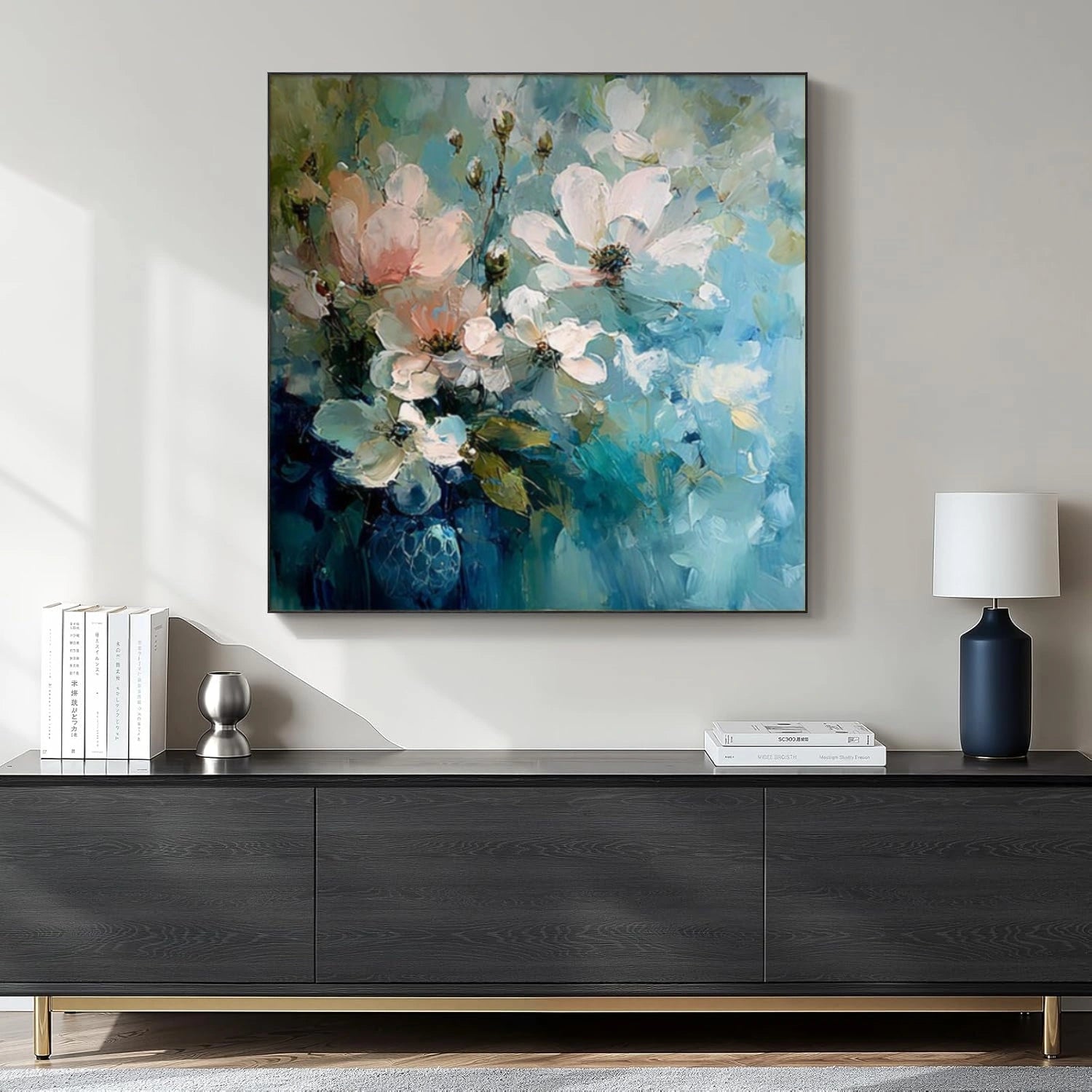 Flower Abstract Textured Wall Art #FP182