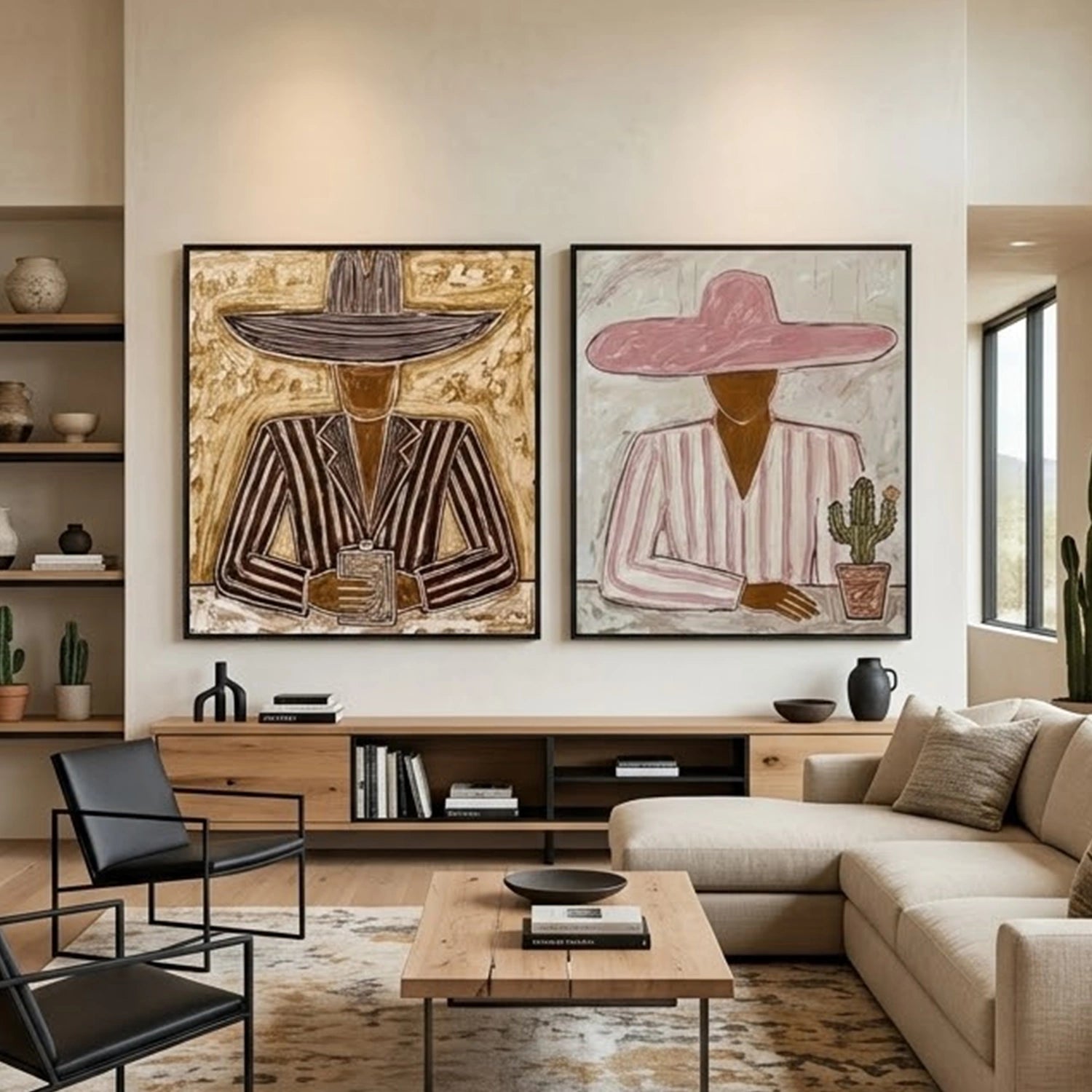 Vintage Americana Art Set of 2 #VT011