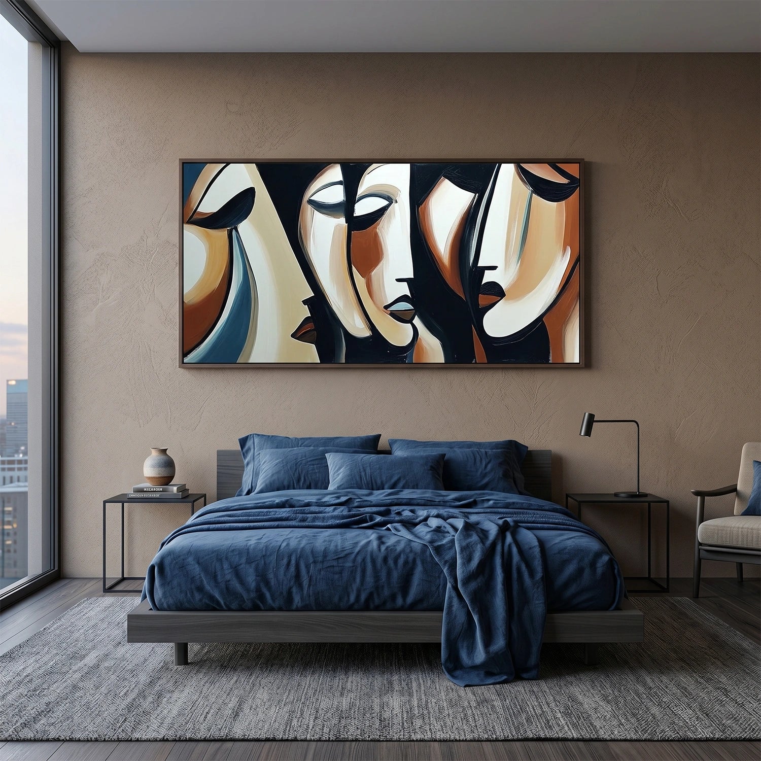 Abstract Portrait Canvas Art #AE146