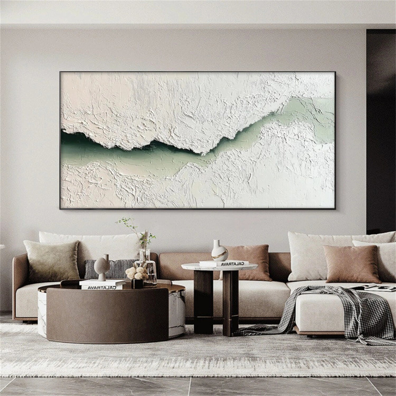Ocean Abstract Textured Wall Art #OP052