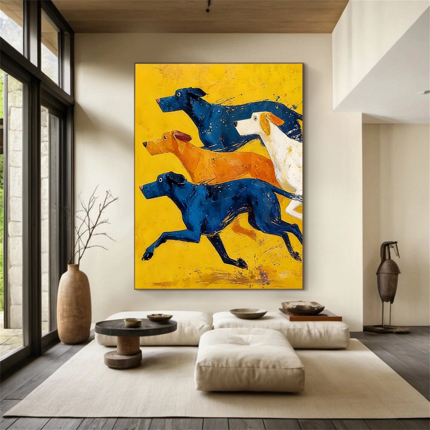 Abstract Animal Dog Wall Art #AC111