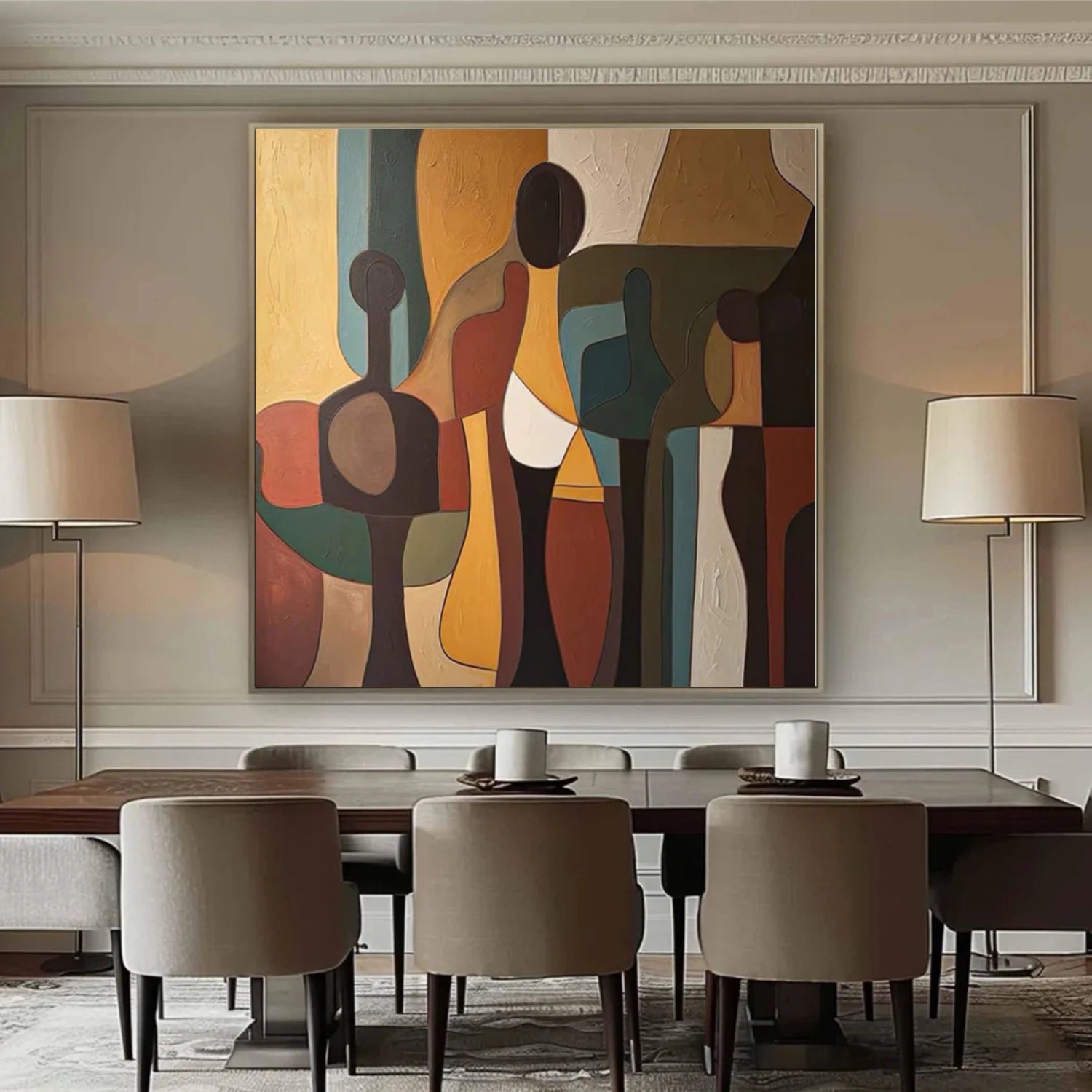 Abstract Canvas Wall Art #AP291