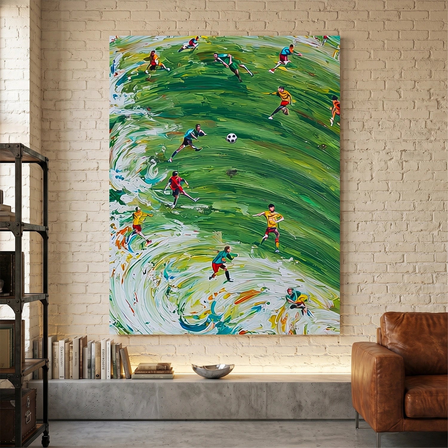 Football Sport Textured Wall Art #MS114