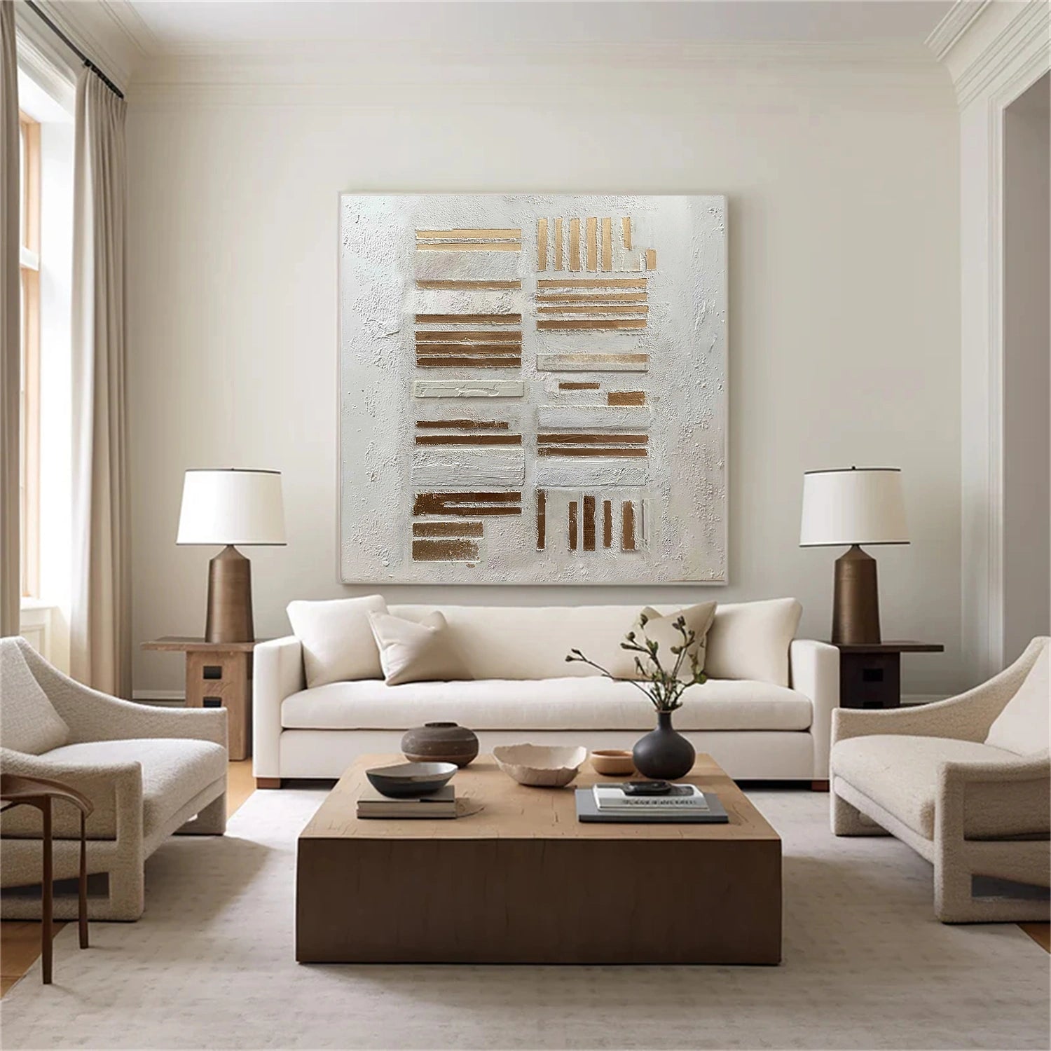 Wabi Sabi Textured Canvas Art #WS099