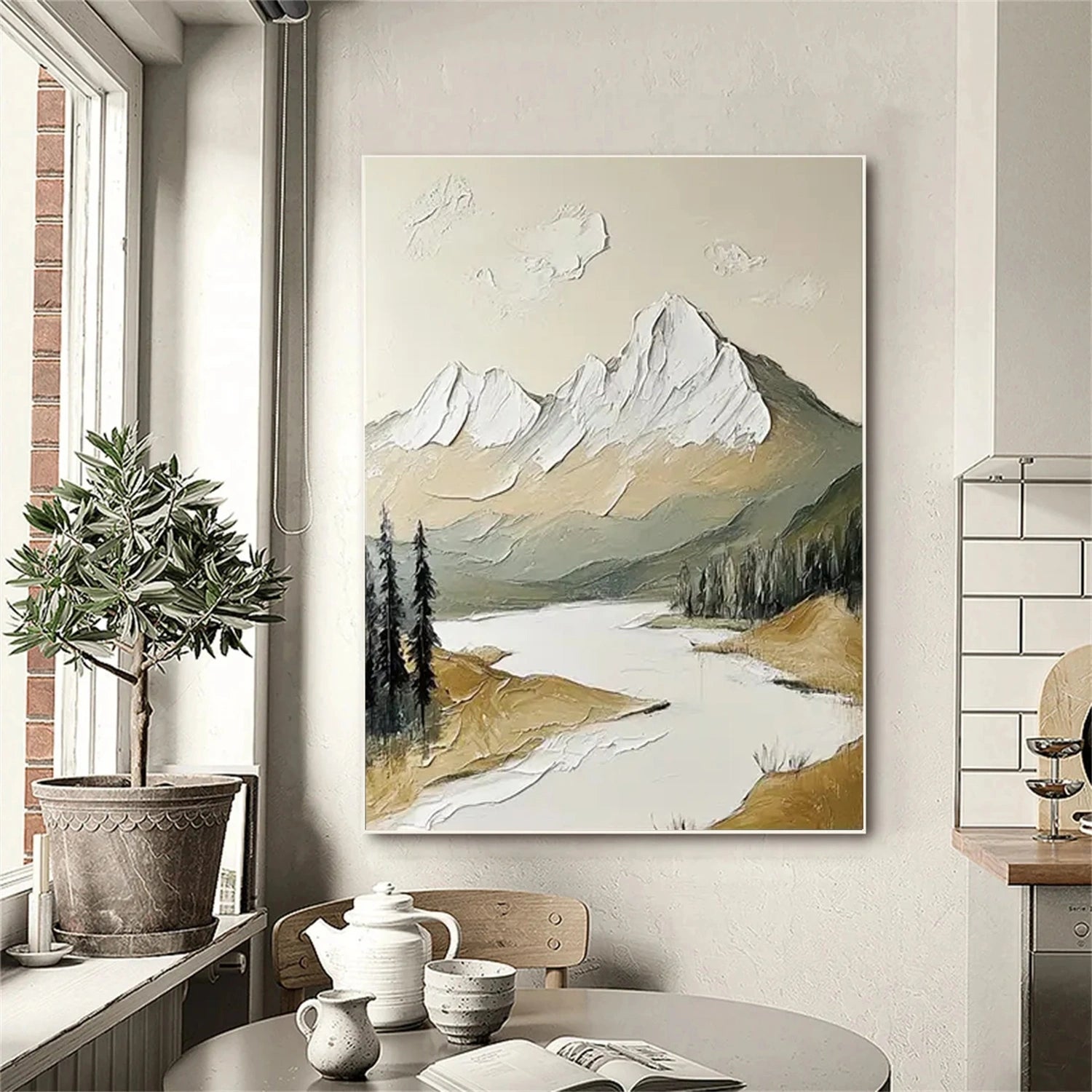 Mountain Textured Abstract Painting #MT039