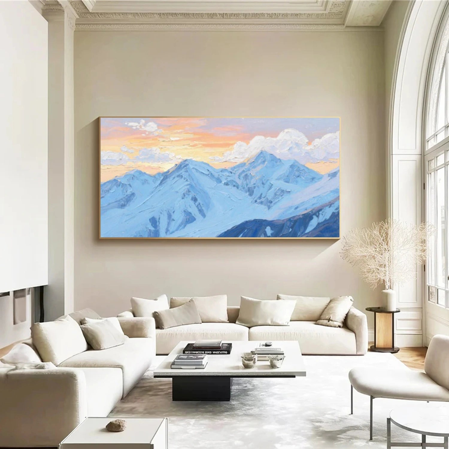 Abstract Mountain Canvas Art #MO044