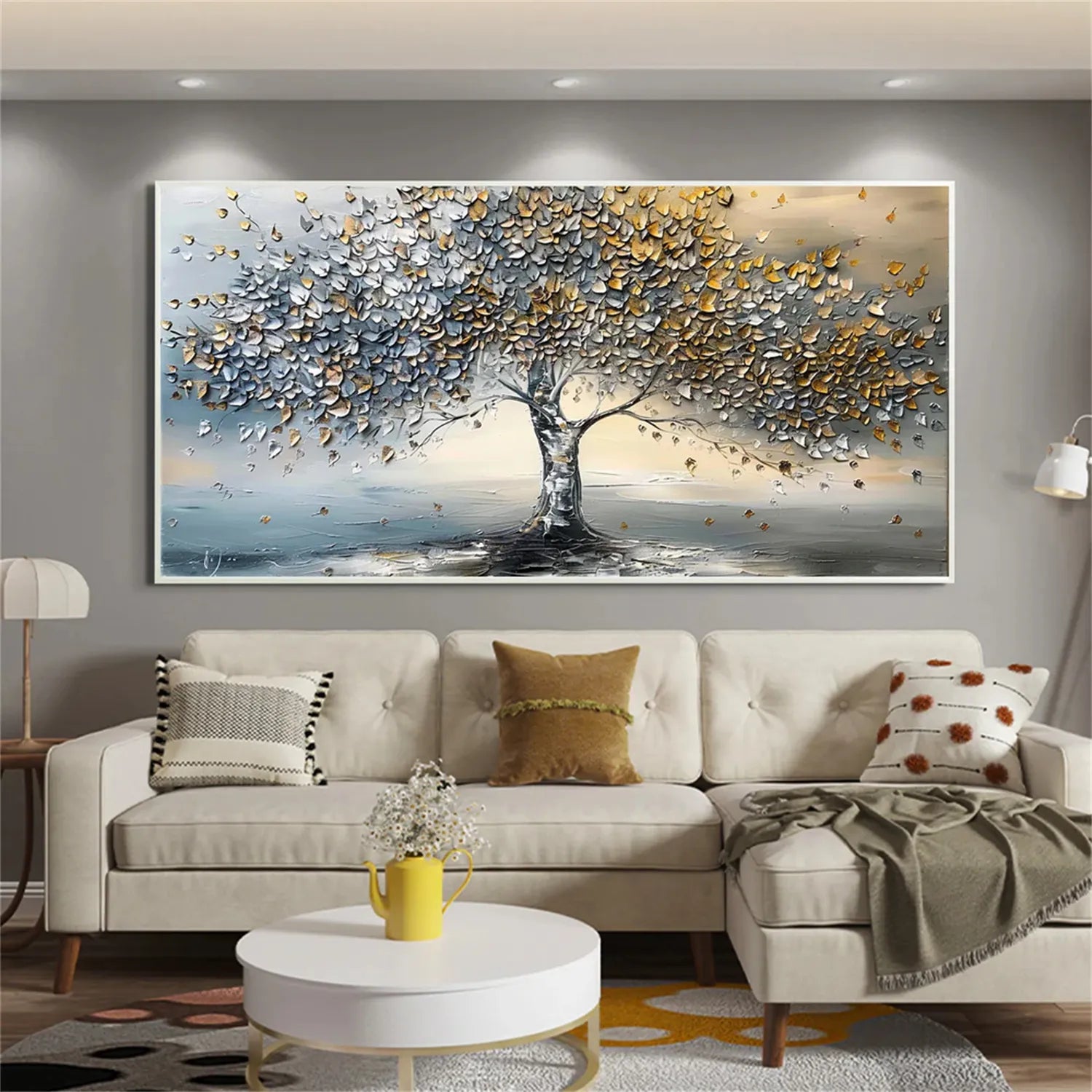 Tree Textured Painting Canvas #TP011