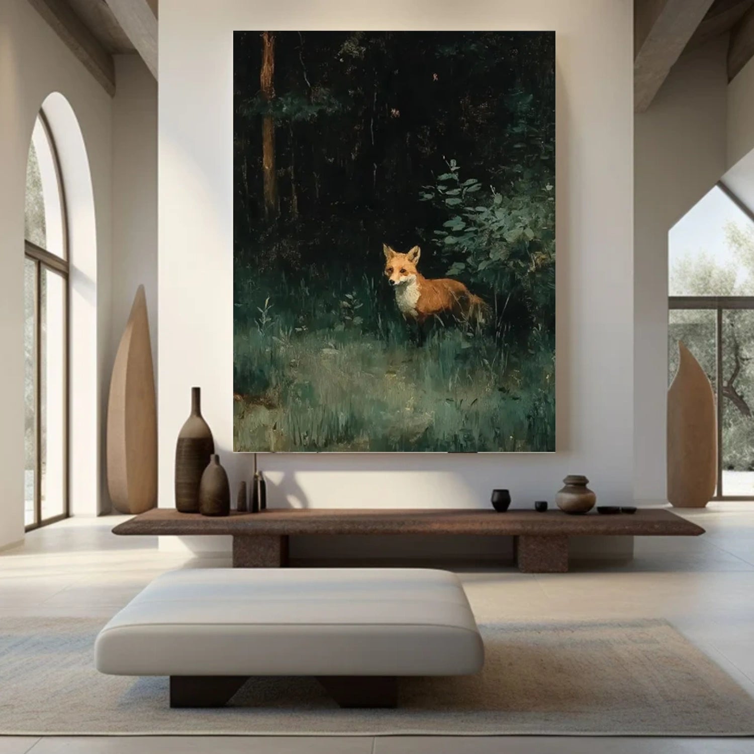 Abstract Animal Dog Wall Art #AC099