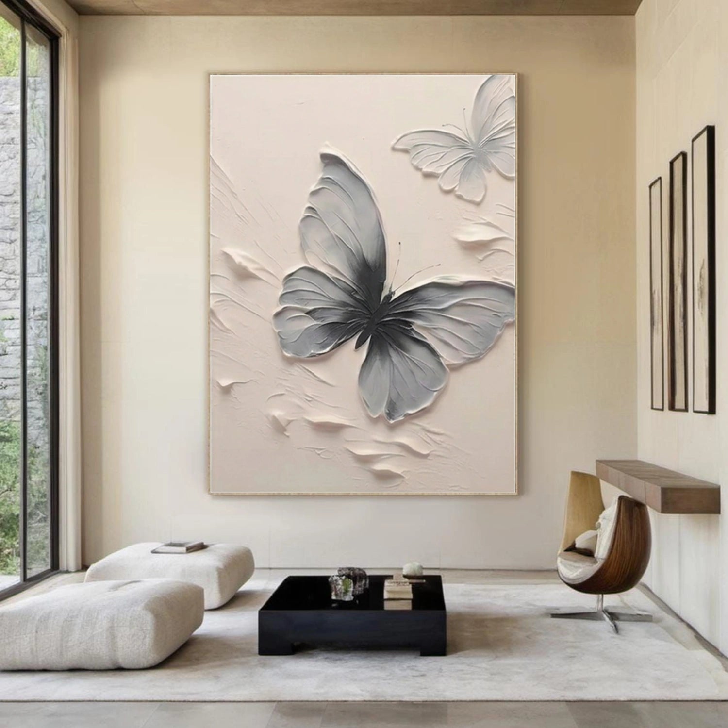 Abstract Animal Butterfly Textured Wall Art #AC115