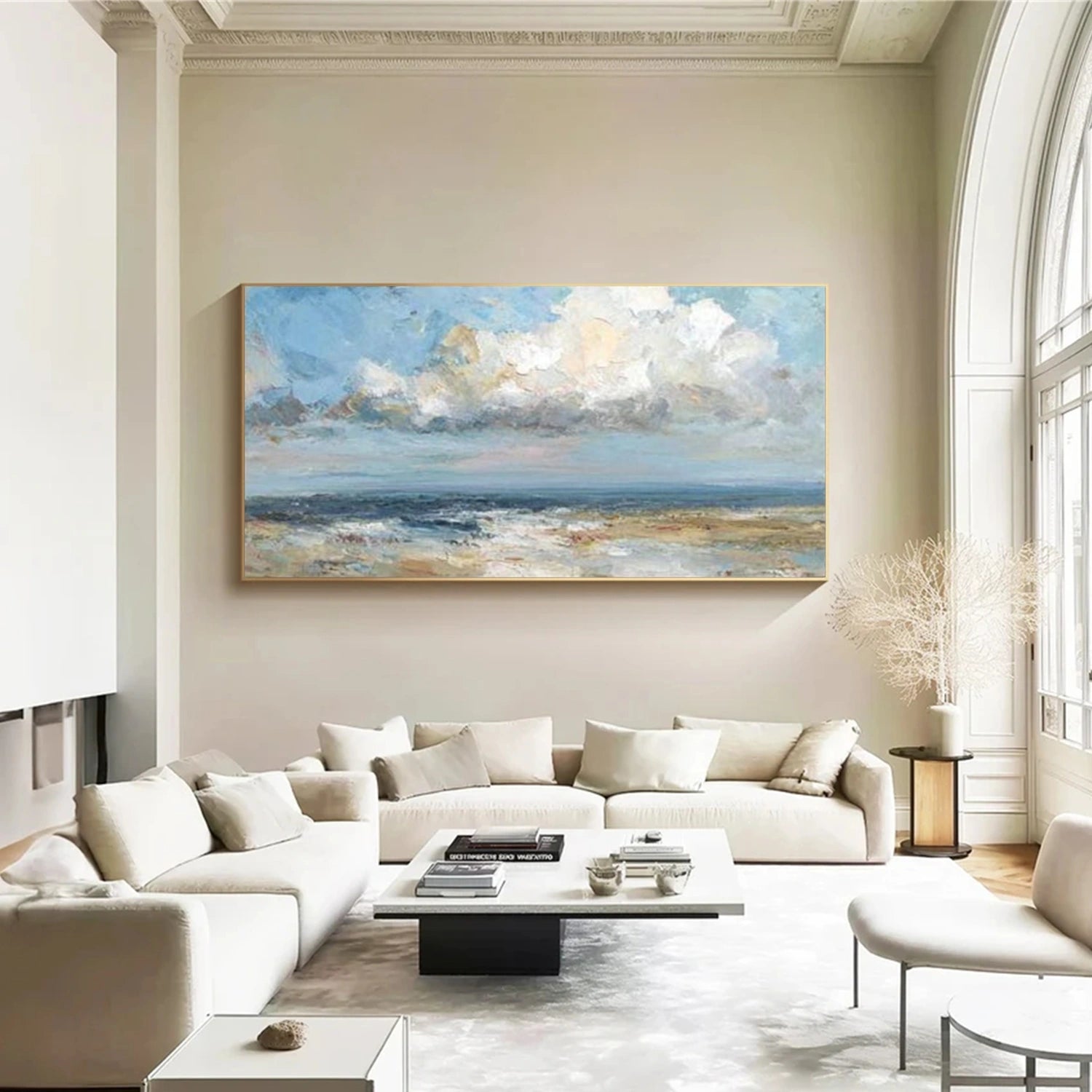 Ocean And Sky Abstract Wall Art #OS117